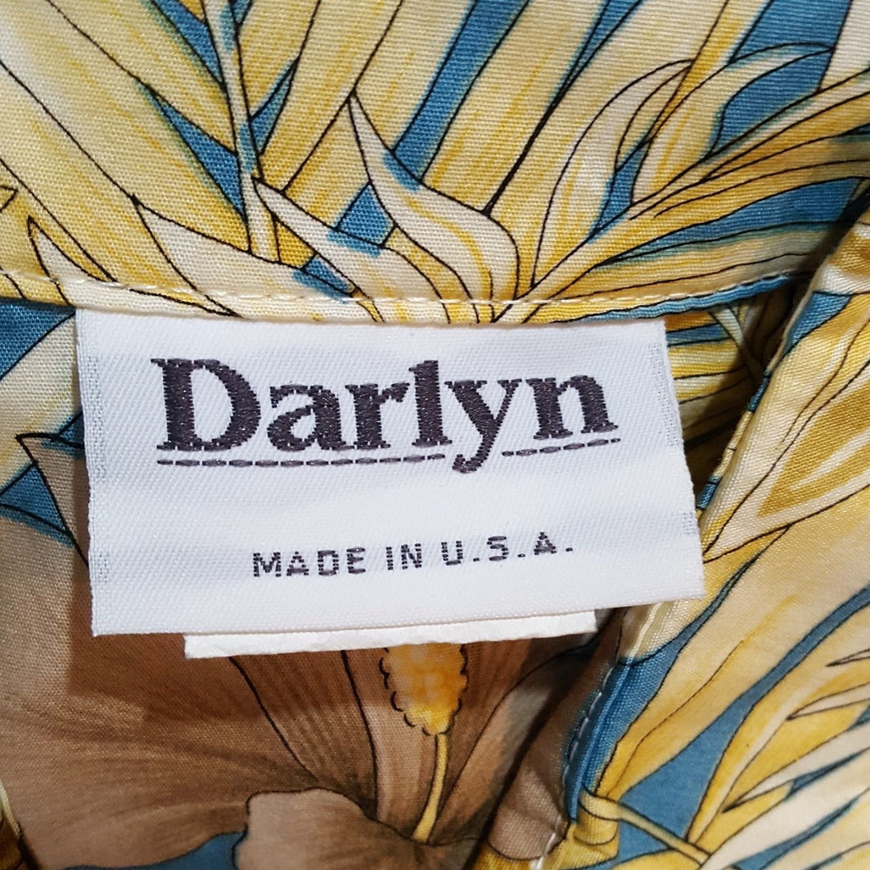 Vintage Vintage Darlyn Women's Polo Shirt S Floral Nature Fern 90s Retro Casual Outdoor Summer Spring Fall Winter Size S / US 4 / IT 40 - 6 Thumbnail