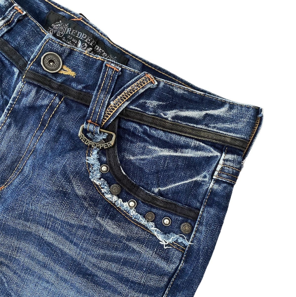 Hysteric Glamour Flare Jeans Red Pepper Japanese Brand Boot Cut Denim Pants Size US 31 - 3 Thumbnail