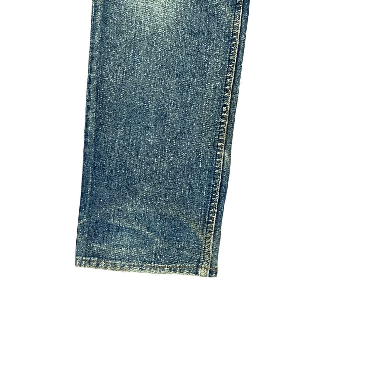 Johnbull Vtg Distressed Faded Straight Selvedge Jeans Made in Japan Size US 32 / EU 48 - 6 Thumbnail