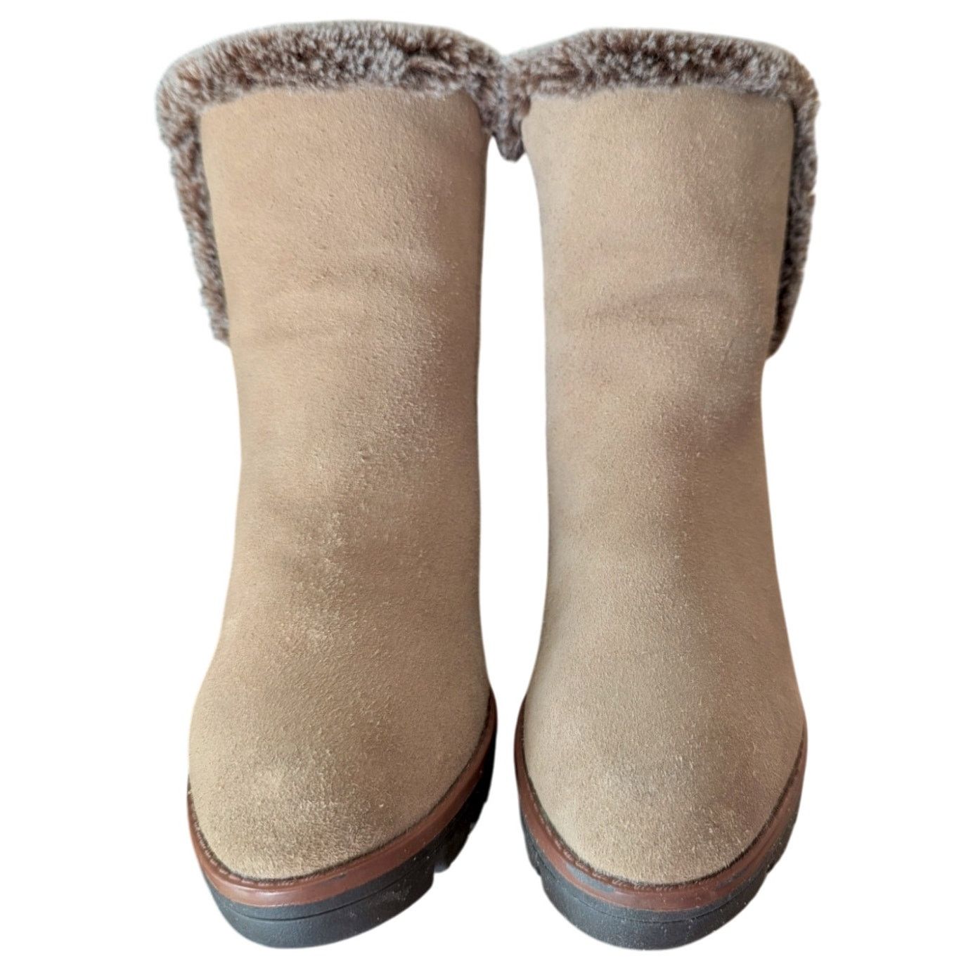 Naturalizer Naturalizer Valene Suede Fur 3" Heel Booties Size 6.5 Size US 6.5 / IT 36.5 - 5 Thumbnail