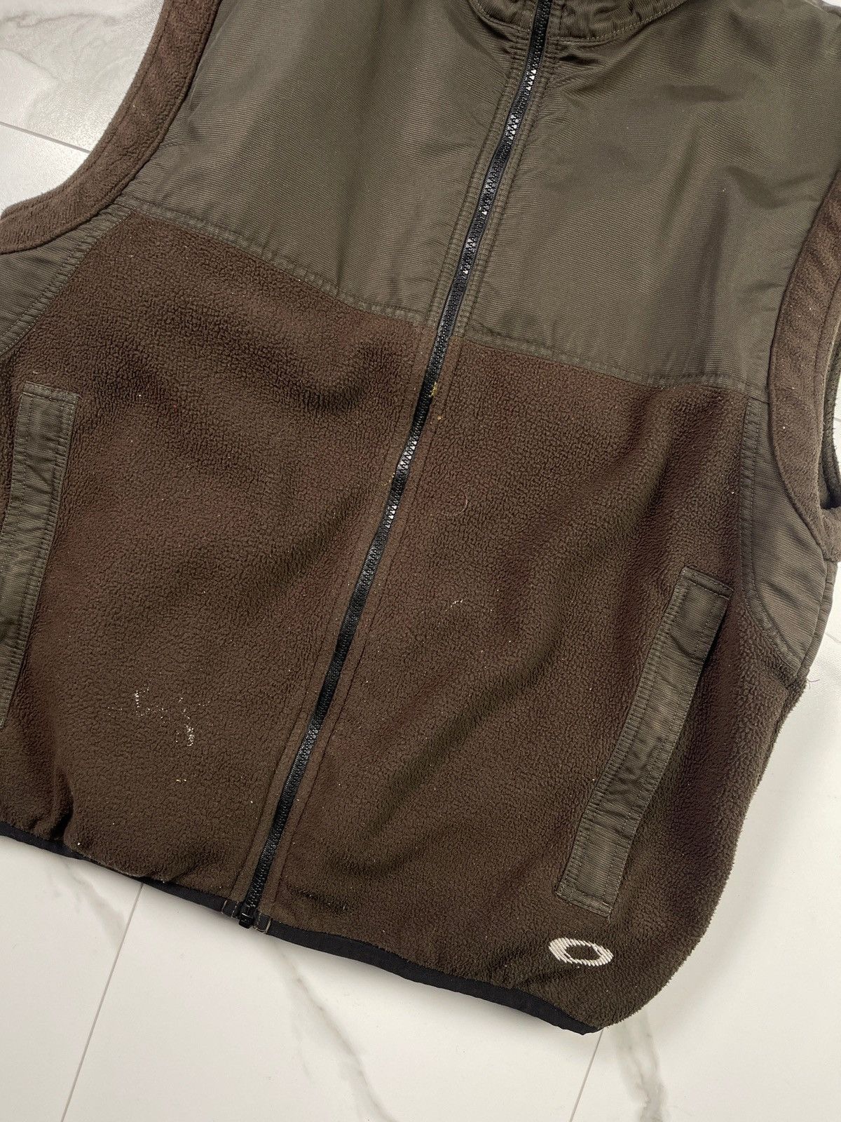 Oakley × Vintage 2000s Oakley Software Fleece Vest Brown Size US L / EU 52-54 / 3 - 4 Thumbnail