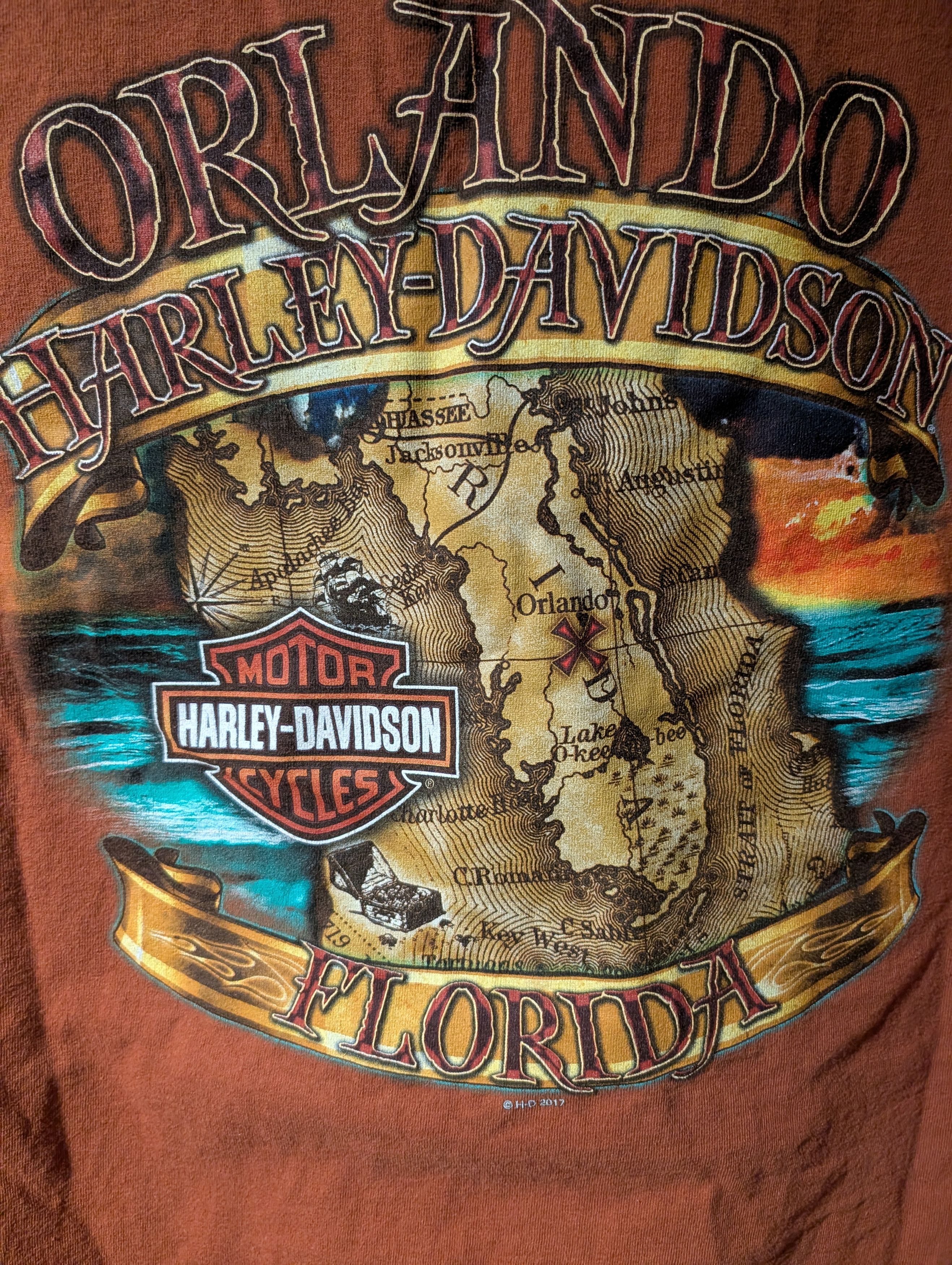 Harley Davidson Harley Davidson T-Shirt Skull Graphic Biker Motorcycle Heavy Size US XXL / EU 58 / 5 - 6 Thumbnail