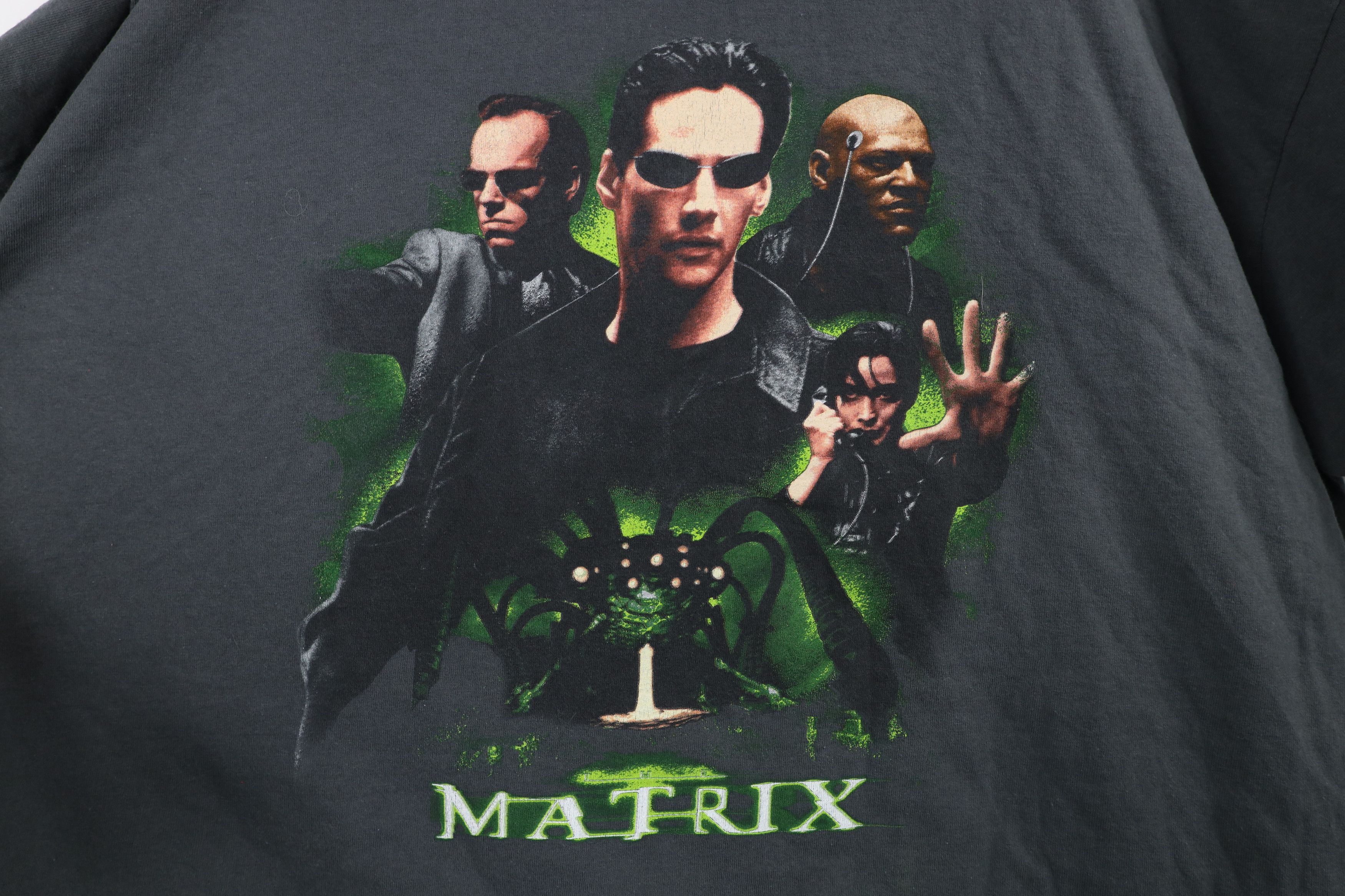 Vintage Vintage Y2K Spell The Matrix Movie Short Sleeve T-Shirt Gray Size US XXL / EU 58 / 5 - 4 Thumbnail