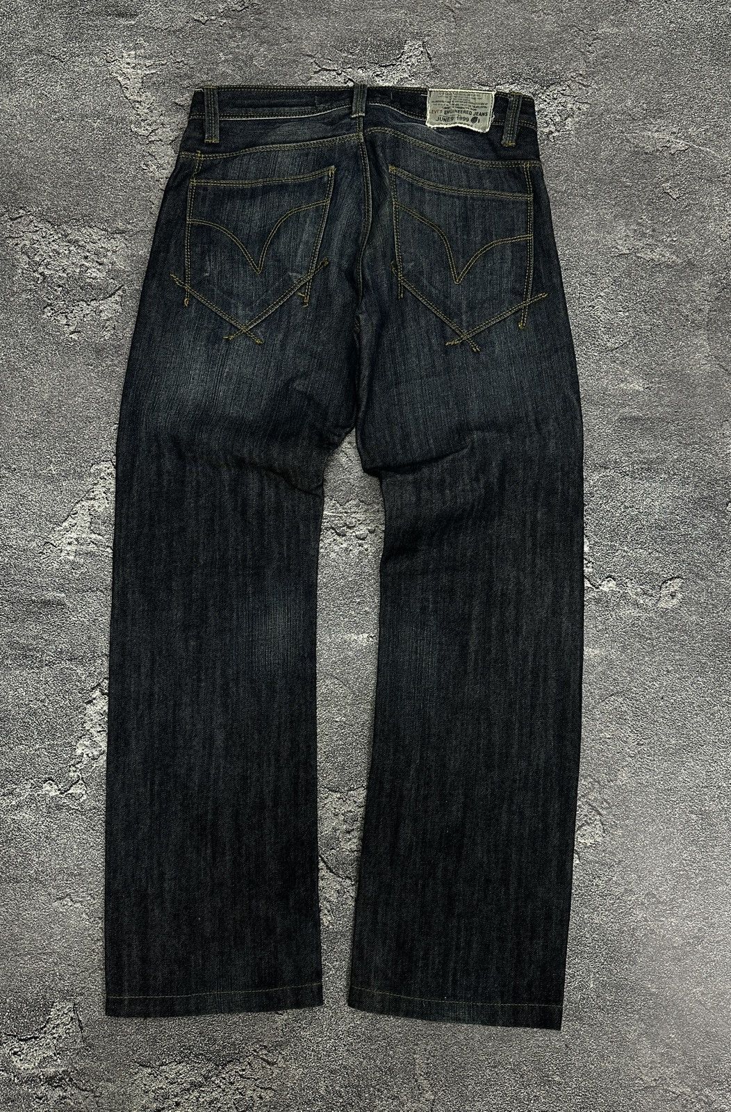 Pre-owned Levis X Vintage Levi's Engineered Wash Denim Pants Japan Archive Y2& In Multicolor