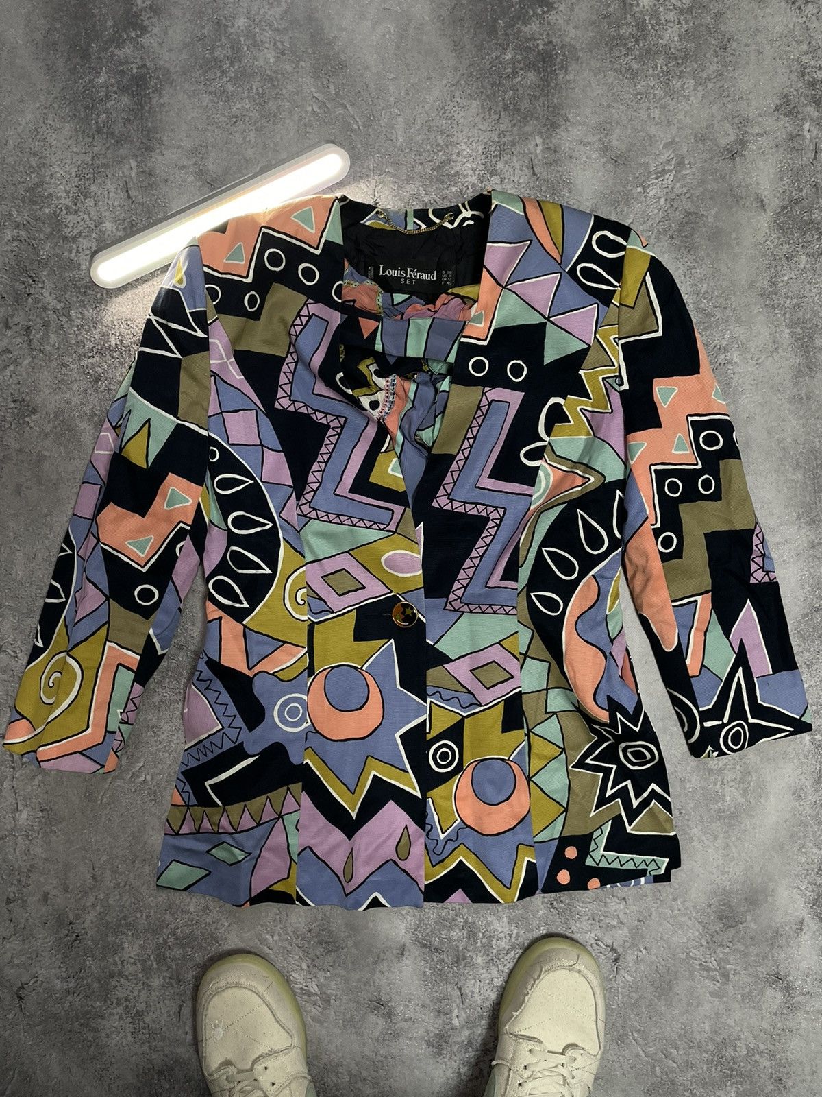 Louis Feraud LOUIS FERAUD PARIS Psychedelic Abstract Blouse Blouse jacket Size US M / EU 48-50 / 2 - 1 Thumbnail
