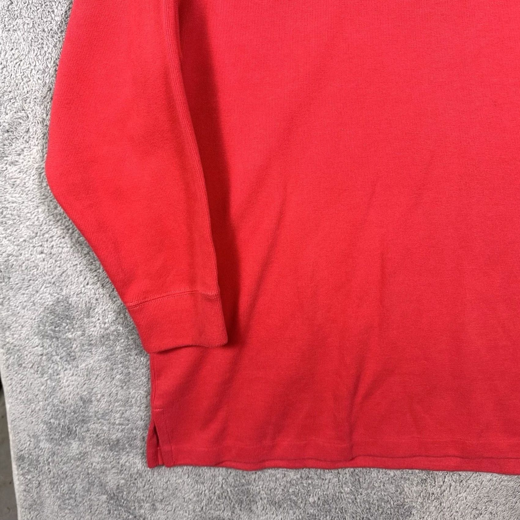 Polo Ralph Lauren DEADSTOCK Polo Ralph Lauren Mens 4X Vintage Sweater Knit Red 1/4 Zip Pullover Cotton Deathstock Size US XXL / EU 58 / 5 - 2 Thumbnail