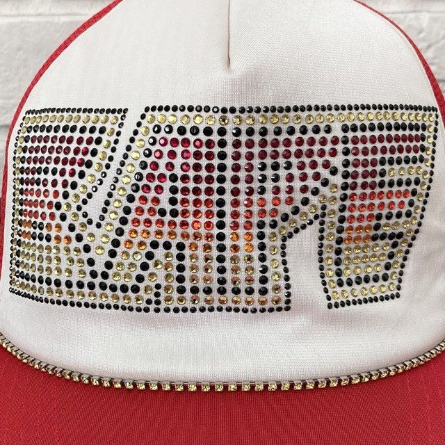 Bape × Swarovski Swarovski BAPE KISS LOGO trucker hat cap a bathing ape NIGO Size ONE SIZE - 2 Thumbnail