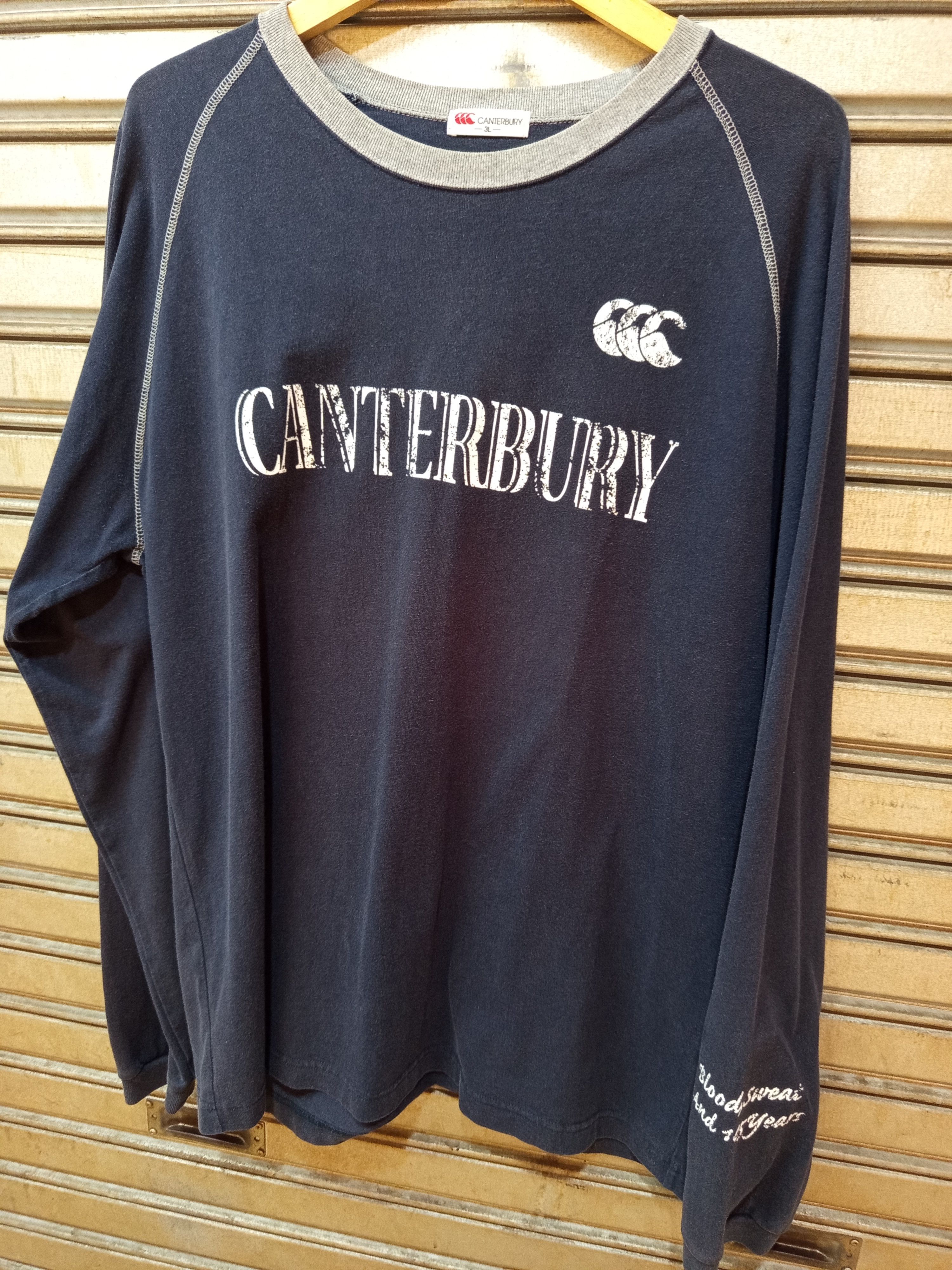 Canterbury of New Zealand Canterbury Raglan Long Sleeve Tee Big Logo Spellout Size US XL / EU 56 / 4 - 3 Thumbnail