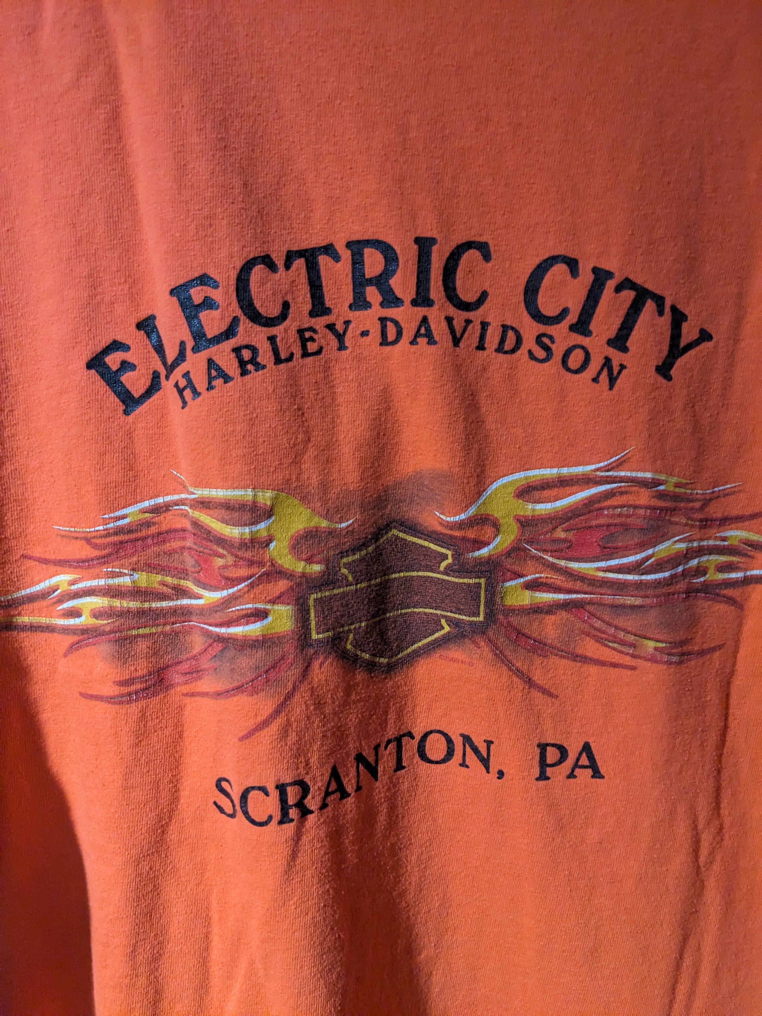 Harley Davidson × Vintage Vintage 2003 Harley Davidson Flames Long Sleeve T-Shirt Size US XL / EU 56 / 4 - 8 Thumbnail