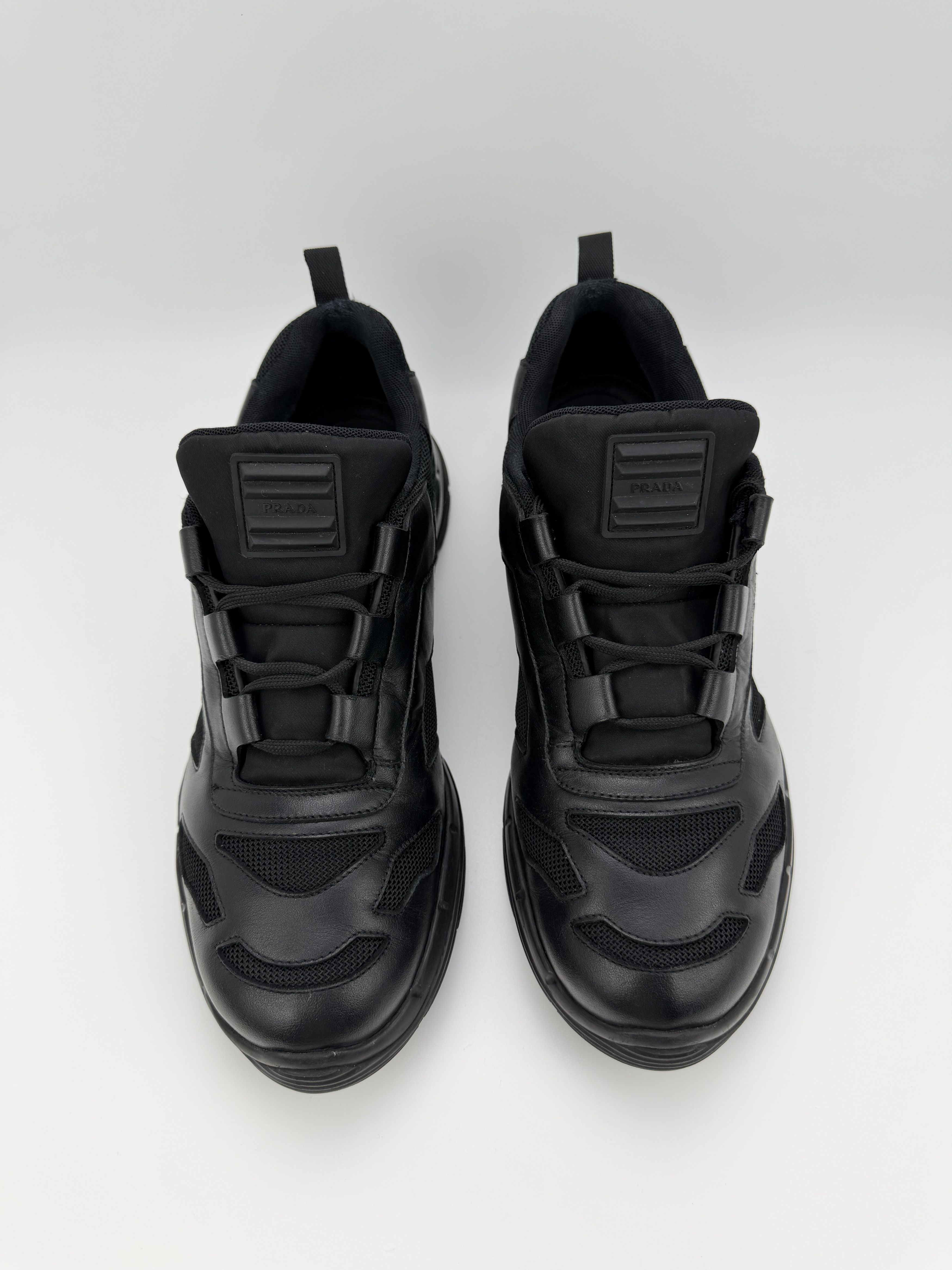 Prada Prada Geometric Pattern Chunky Leather Sneakers Size US 12 / EU 45 - 6 Thumbnail