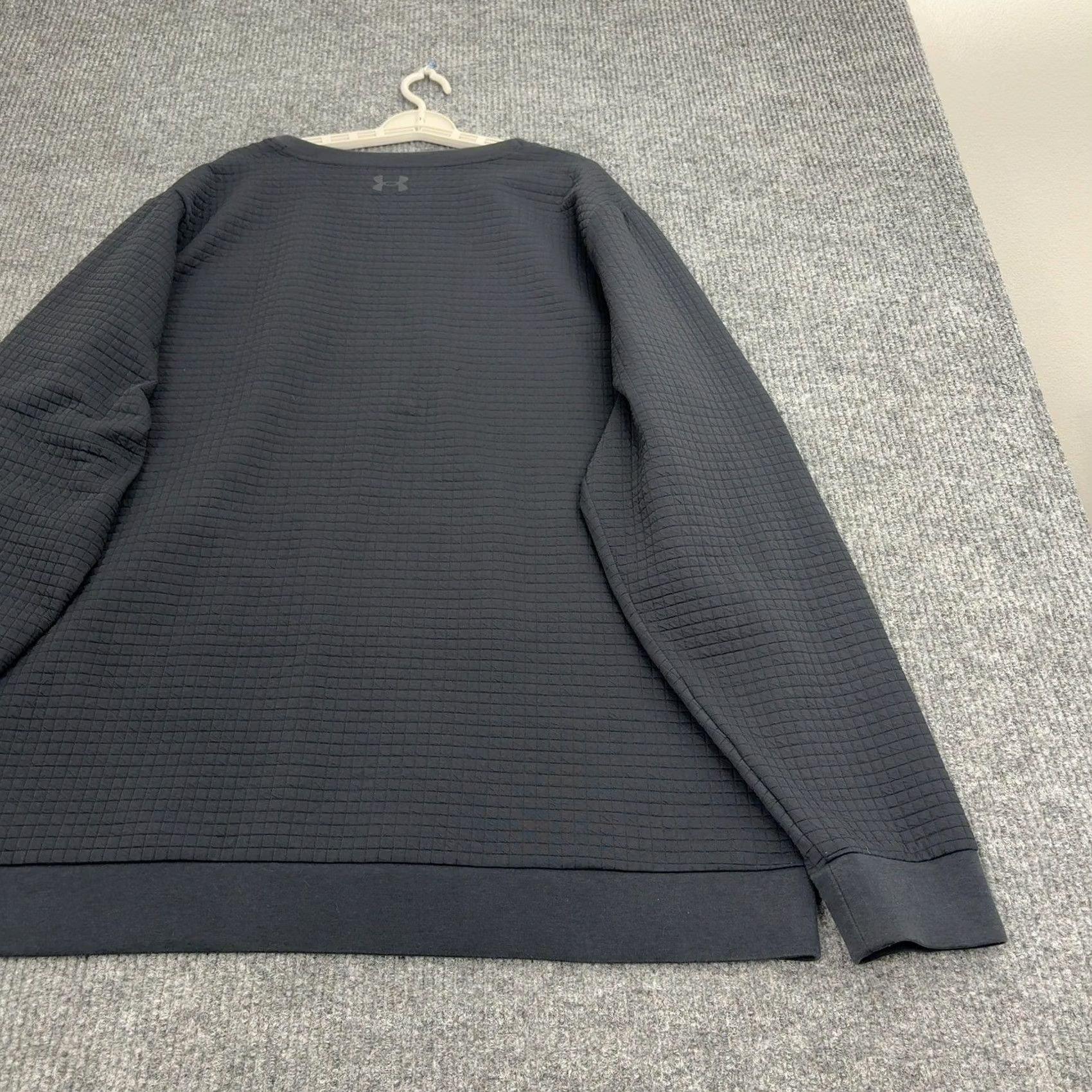 Under Armour Under Armour Sweatshirt Mens 4XLT Black Polyester Quilted Textured Athletic Crew Neck Pullover Big & Tall Mens Size US XXL / EU 58 / 5 - 6 Thumbnail
