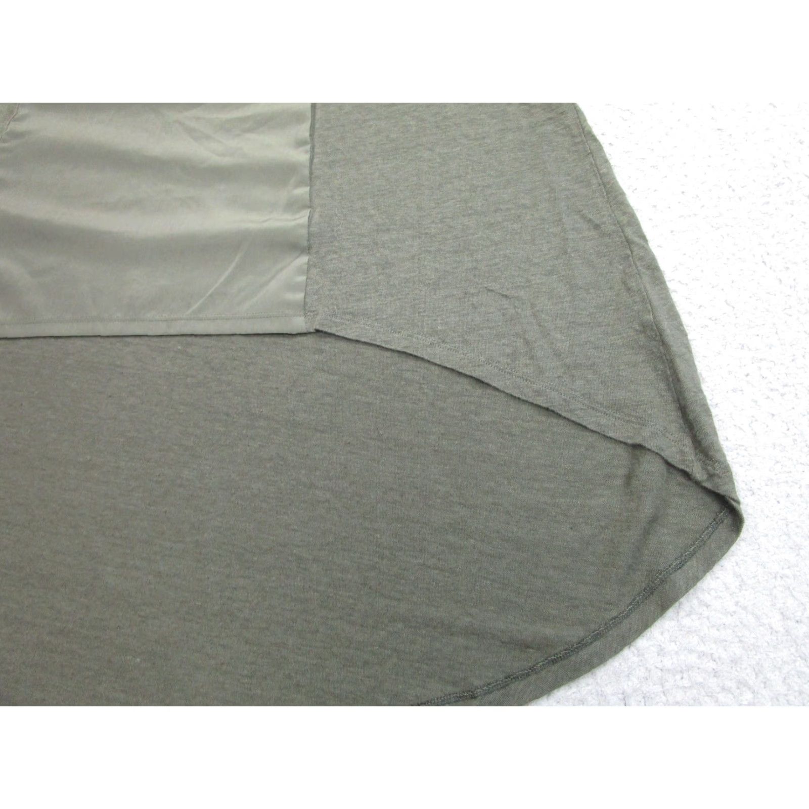 Vintage Halogen Dress Womens XS Green Maxi Tank V-Neck High Low Hem Linen Blend Dress Size XS / US 0-2 / IT 36-38 - 2 Thumbnail