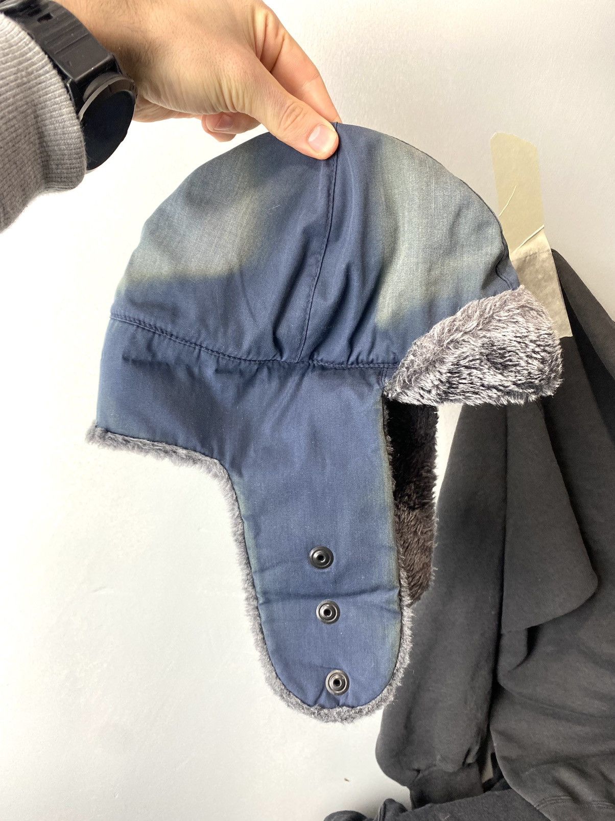 Vintage Vintage Soviet Era Black Fur Ushanka Trapper Hat Winter Cap Size ONE SIZE - 6 Thumbnail