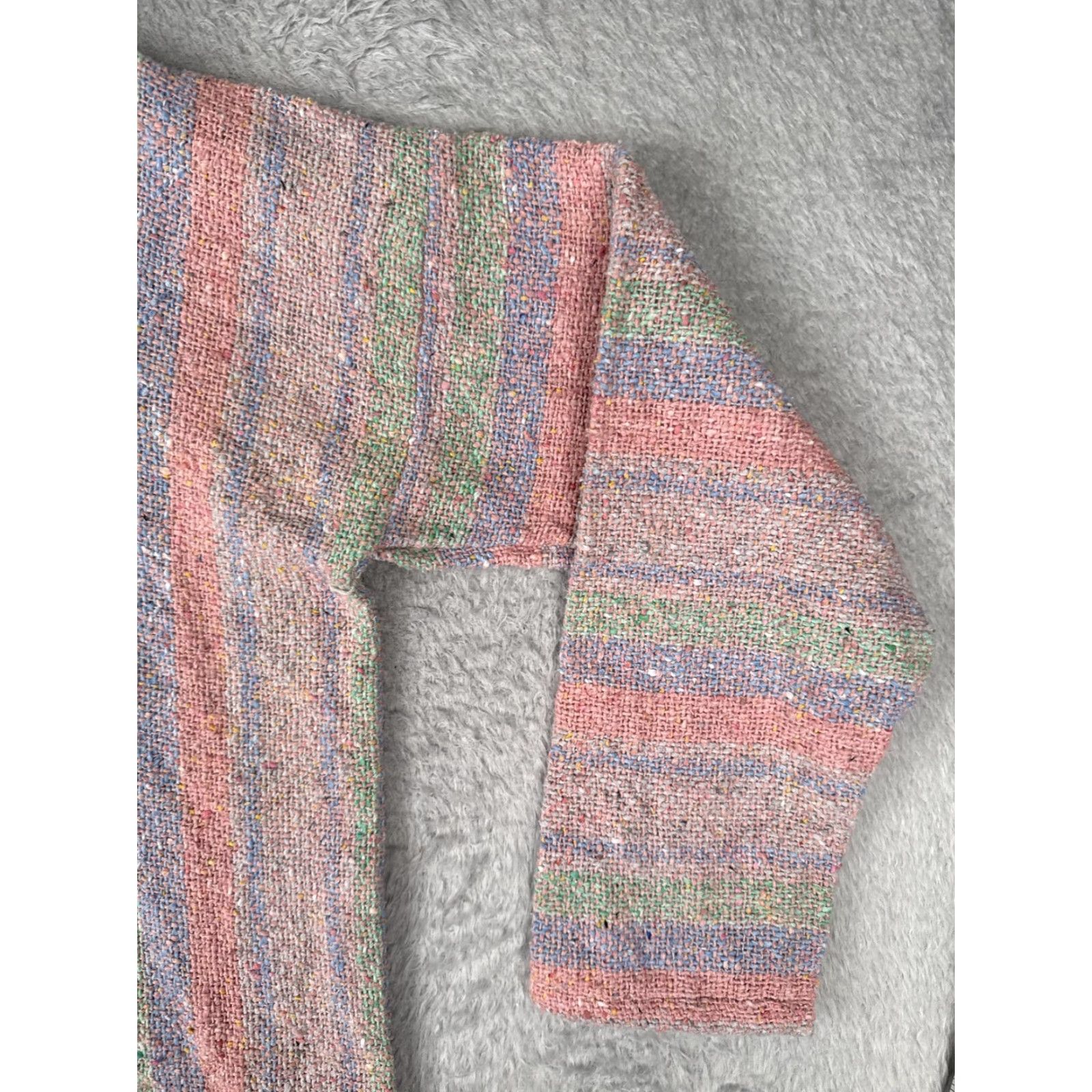 KangaROOS Baja Hoodie Womens L Multicolor Striped Kangaroo Pullover Hippie Boho Shirt Jacket? Size L / US 10 / IT 46 - 2 Thumbnail
