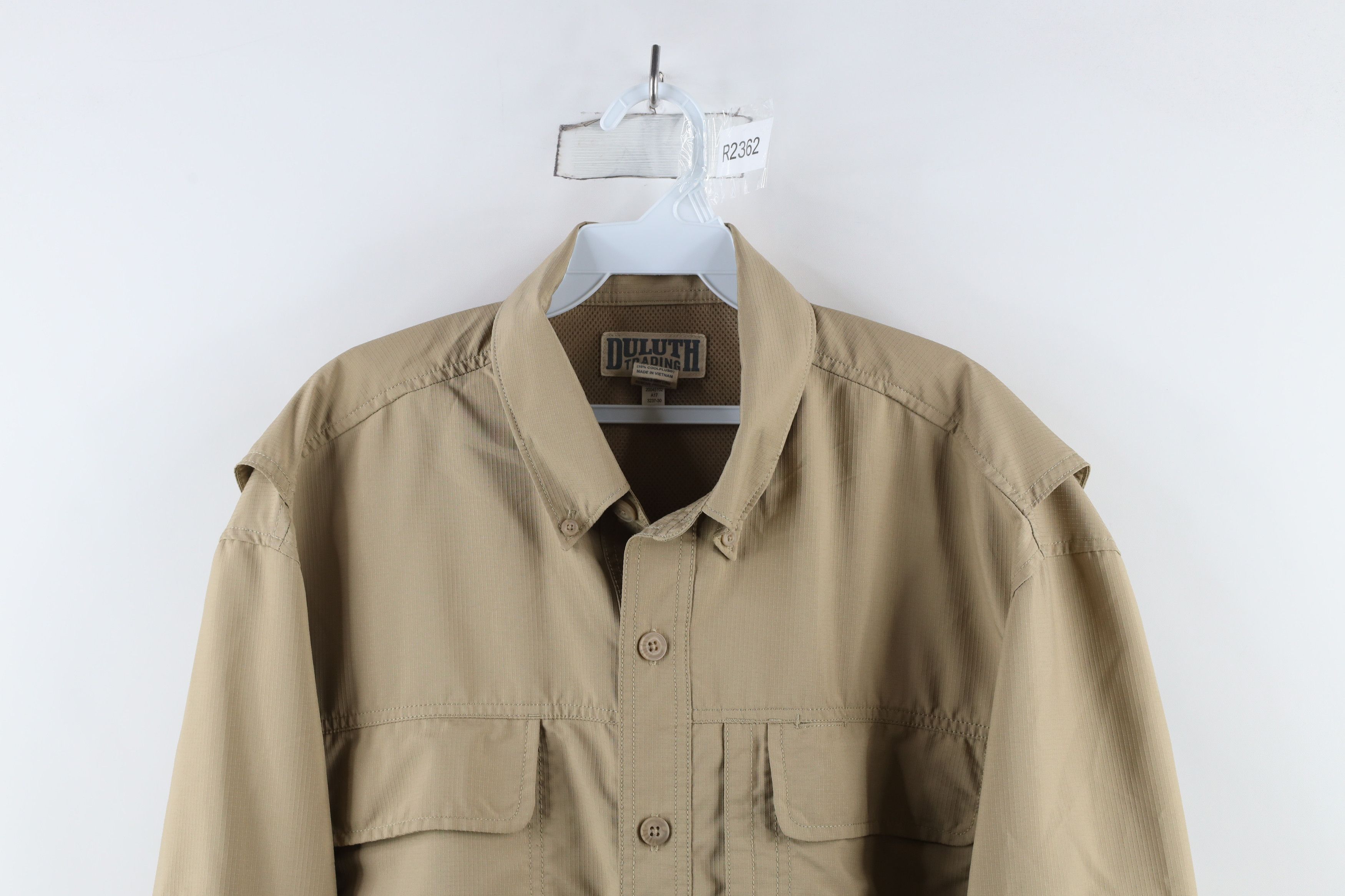 Duluth Trading Company × Vintage Duluth Trading Co Action Long Sleeve Button Down Shirt Beige Size US L / EU 52-54 / 3 - 2 Thumbnail