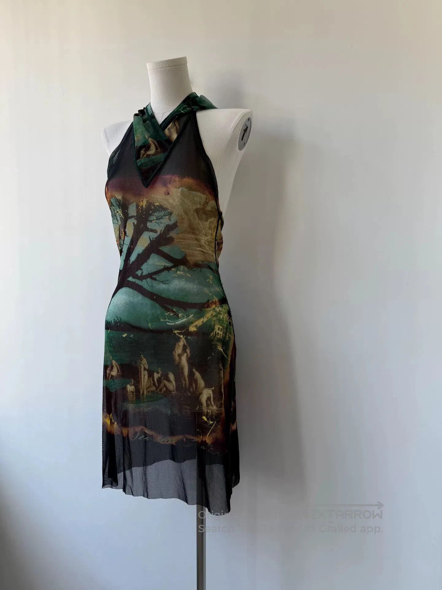 Jean Paul Gaultier Jean Paul Gaultier Artistic Mesh Hooded Dress. Size S / US 4 / IT 40 - 3 Thumbnail