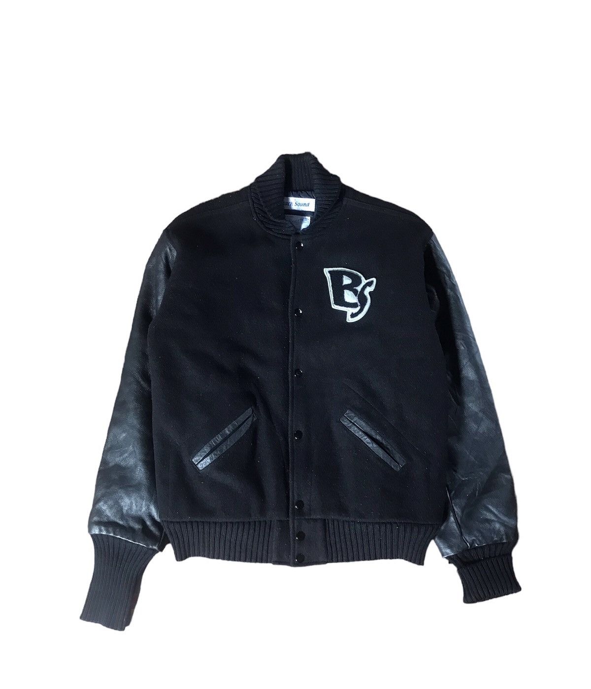 Other 🔥🔥🔥Vtg Wool Varsity sleeve leather Jacket Size US M / EU 48-50 / 2 - 1 Thumbnail
