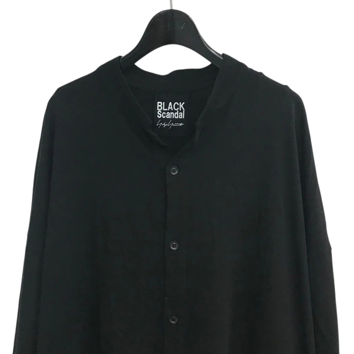 Yohji Yamamoto BLACK Scandal Yohji Yamamoto/ Back Print Long Shirt Size US L / EU 52-54 / 3 - 3 Thumbnail