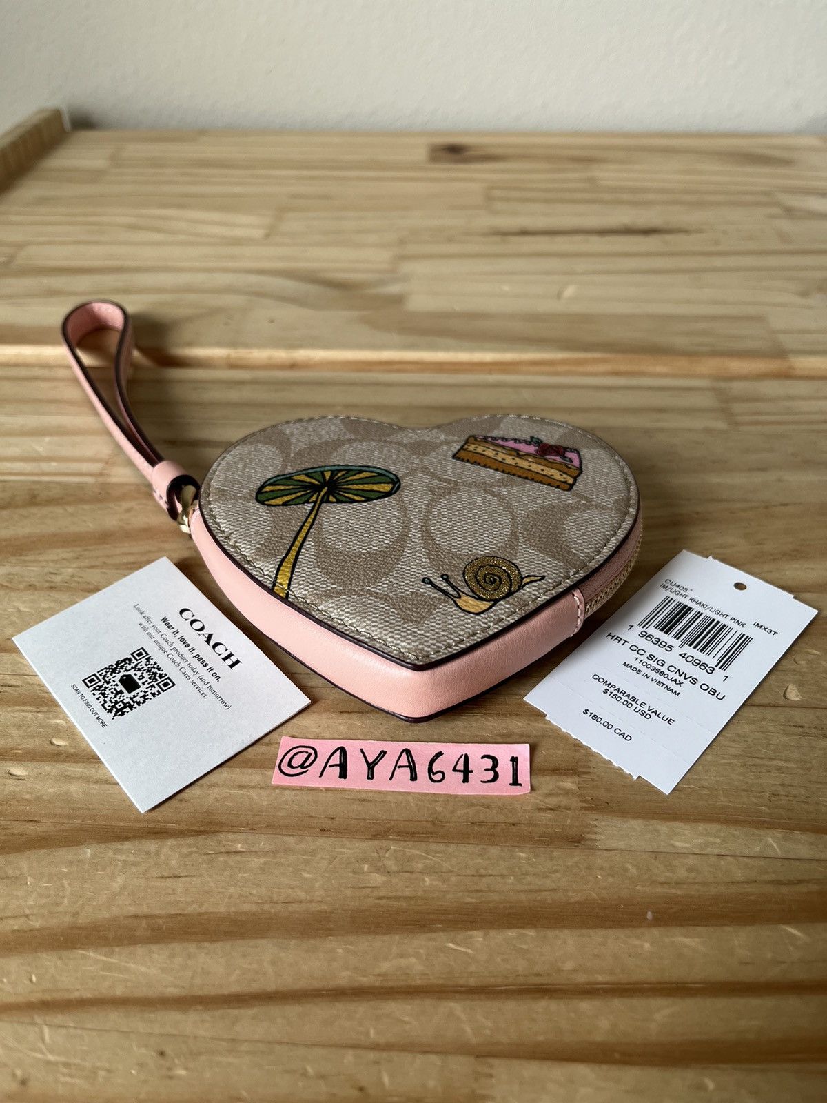 Coach Coach heart coin case Size ONE SIZE - 4 Thumbnail