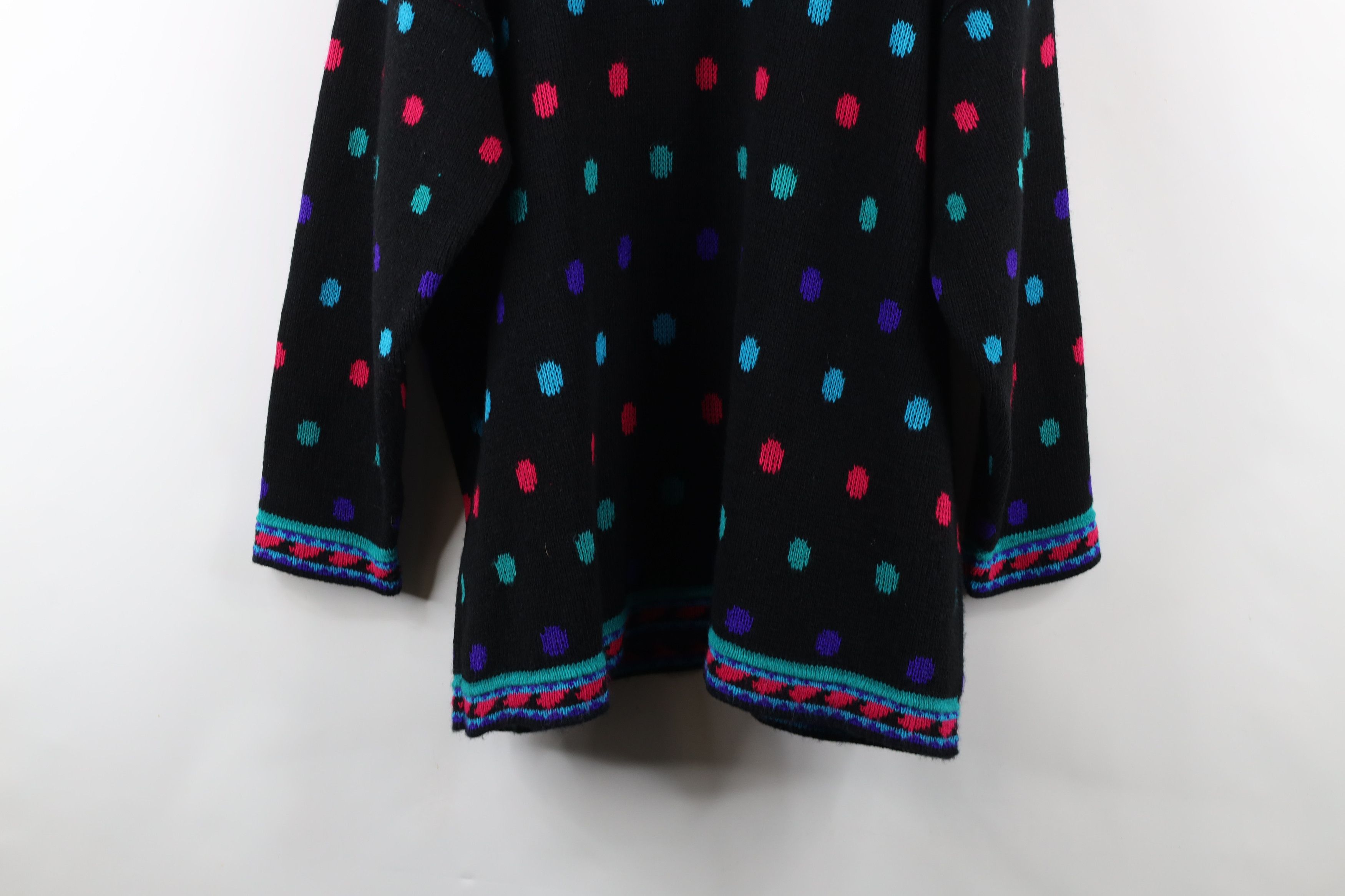 Vintage Vintage 90s Streetwear Southwestern Knit Tunic Sweater USA Size XXL / US 16-18 / IT 52-54 - 11 Thumbnail