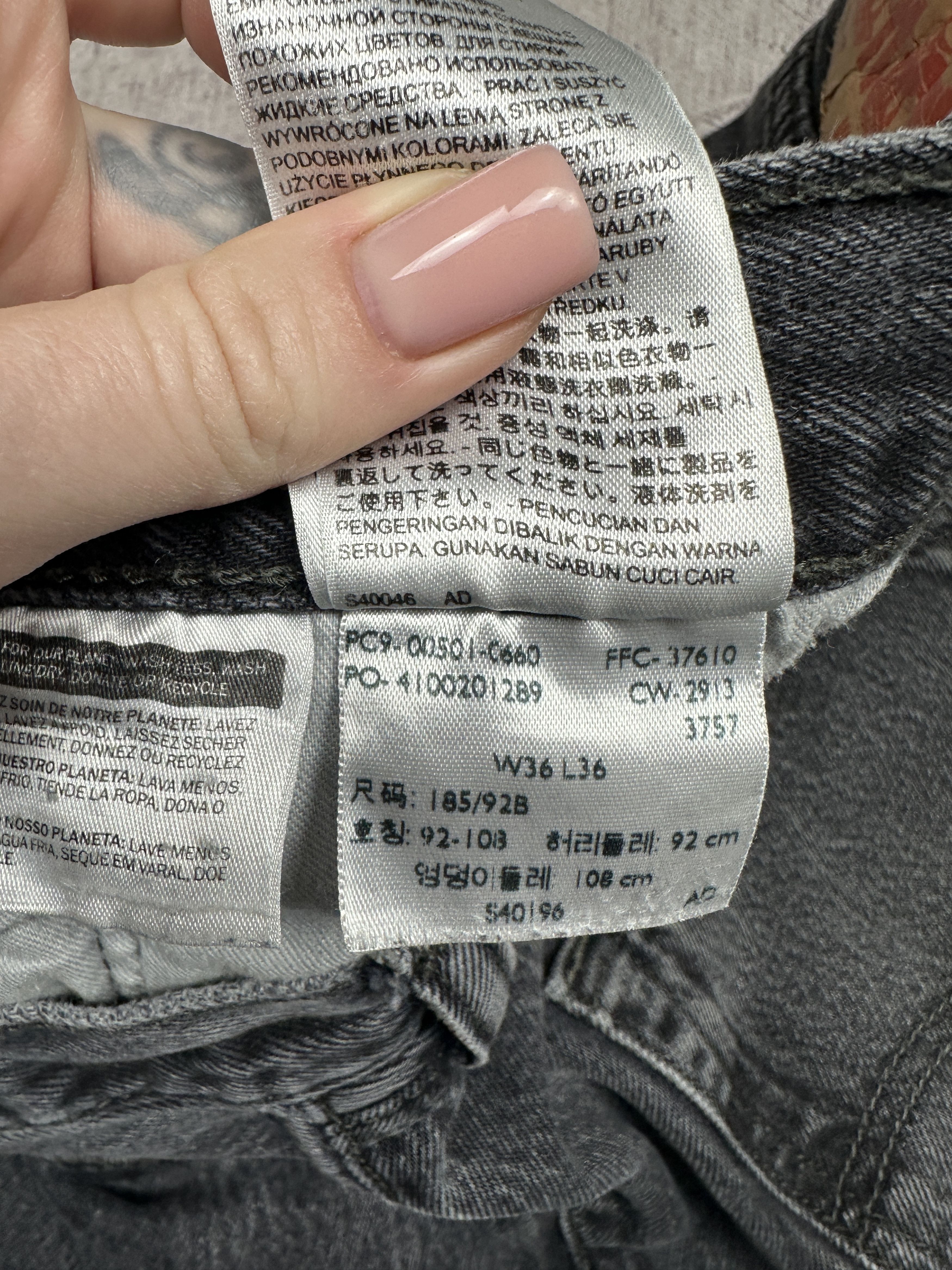 Levi's Levi's 501 Mens Washed Denim Pants Jeans Size 36 x 36 Size US 36 / EU 52 - 10 Thumbnail