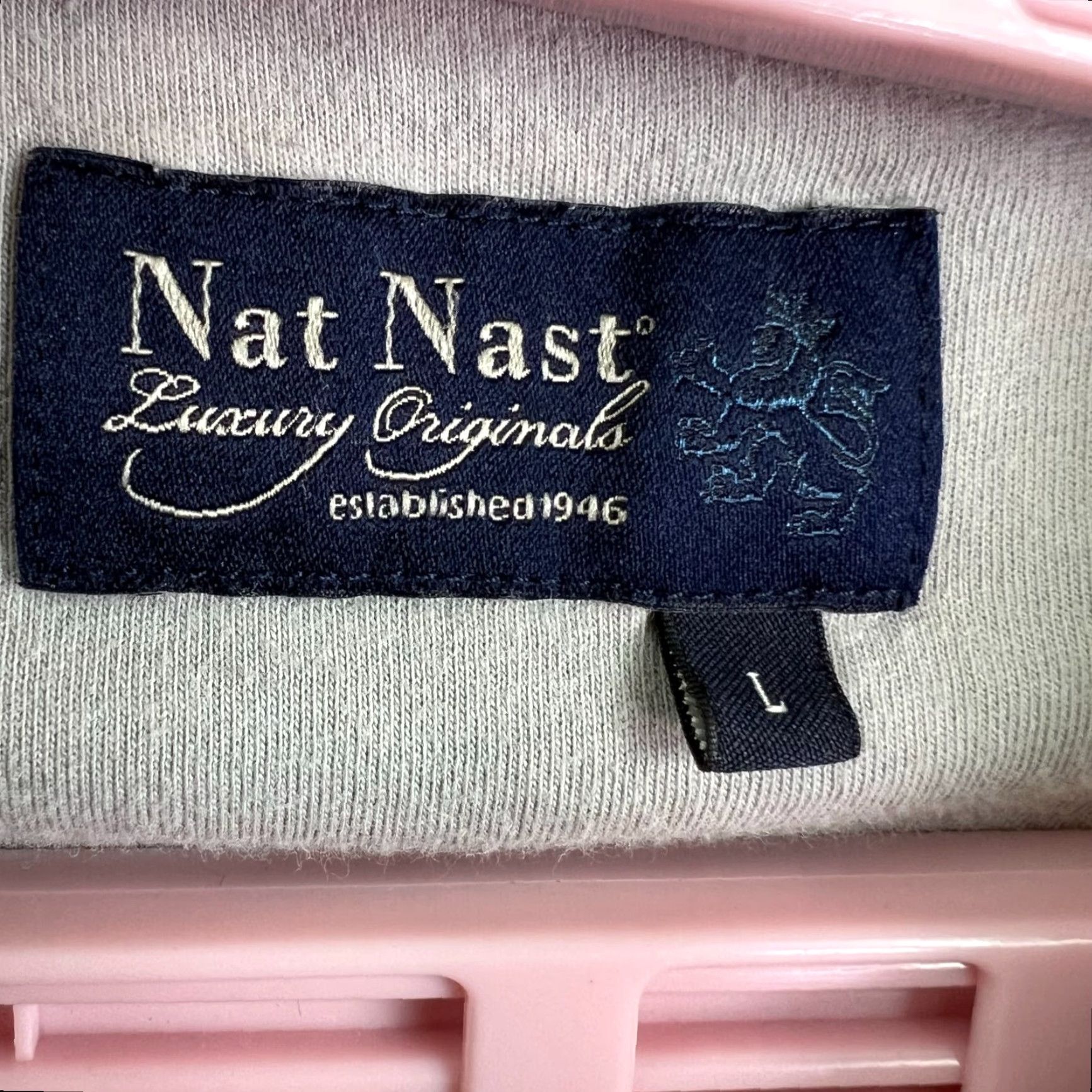 Nat Nast VINTAGE Nat Nast Men's Polo Shirt Golf Activewear Casual Travel Size Large Gray Size US L / EU 52-54 / 3 - 5 Thumbnail