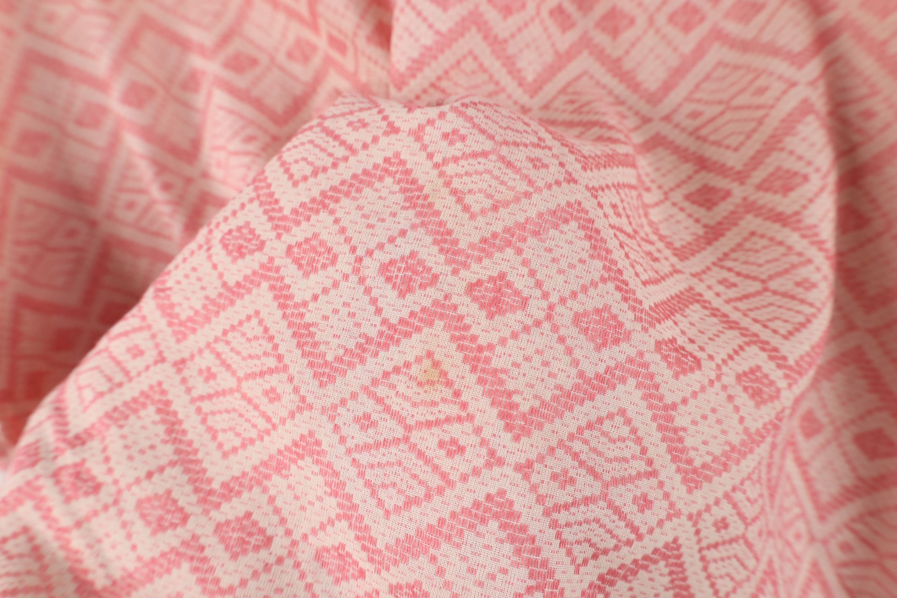 Vintage Vintage 60s Macys Geometric Collared Button Shirt Pink USA Size US XL / EU 56 / 4 - 12 Thumbnail