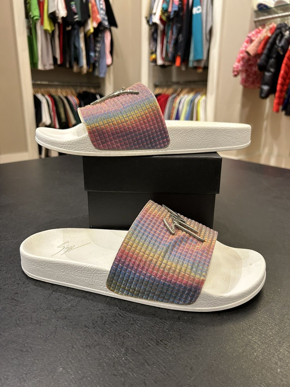 Giuseppe Zanotti Giuseppe Zanotti Logo Slides Size US 11 / EU 44 - 2 Thumbnail