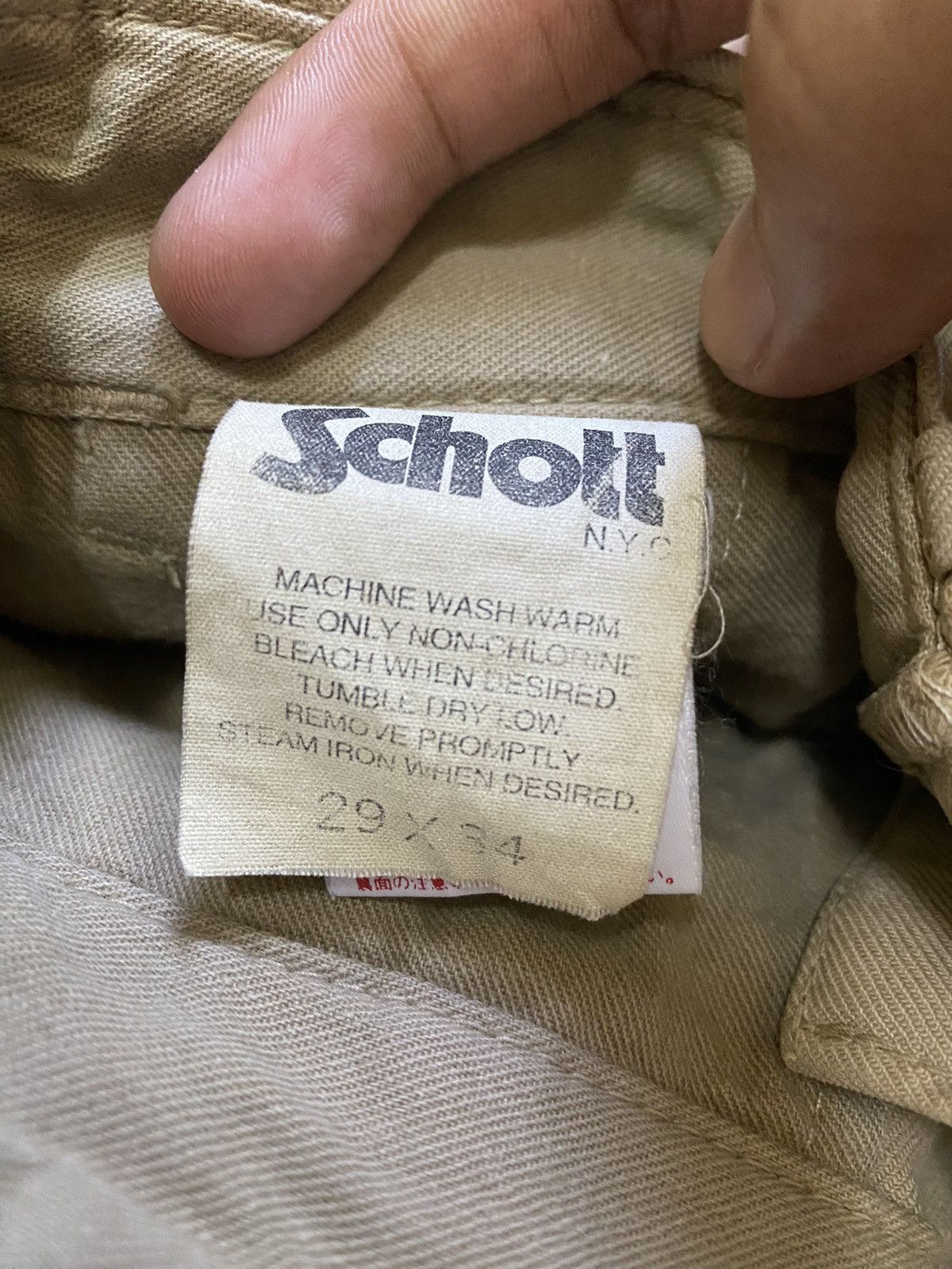 Schott Vintage Schott NYC Trousers Pants Size 29 Size US 29 - 6 Thumbnail