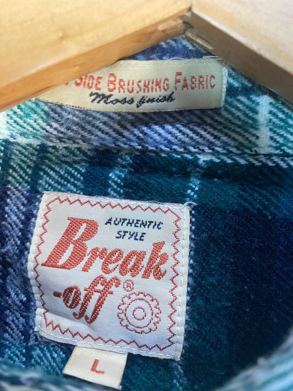 Flannel × Japanese Brand Vintage break off button up flannel shirt Size US L / EU 52-54 / 3 - 5 Thumbnail