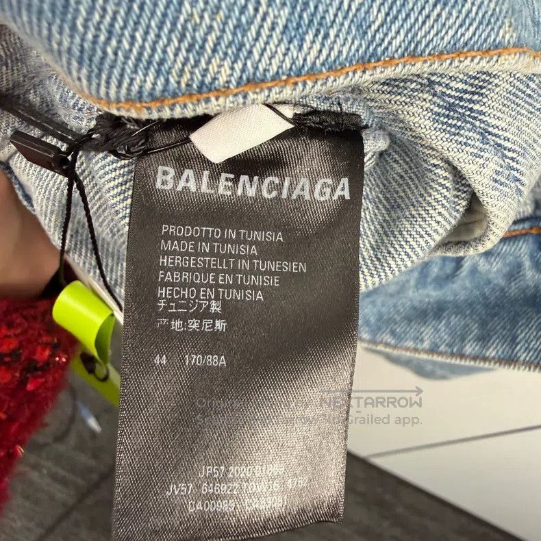 Balenciaga Balenciaga Seven Languages Denim Jacket Size US S / EU 44-46 / 1 - 5 Thumbnail