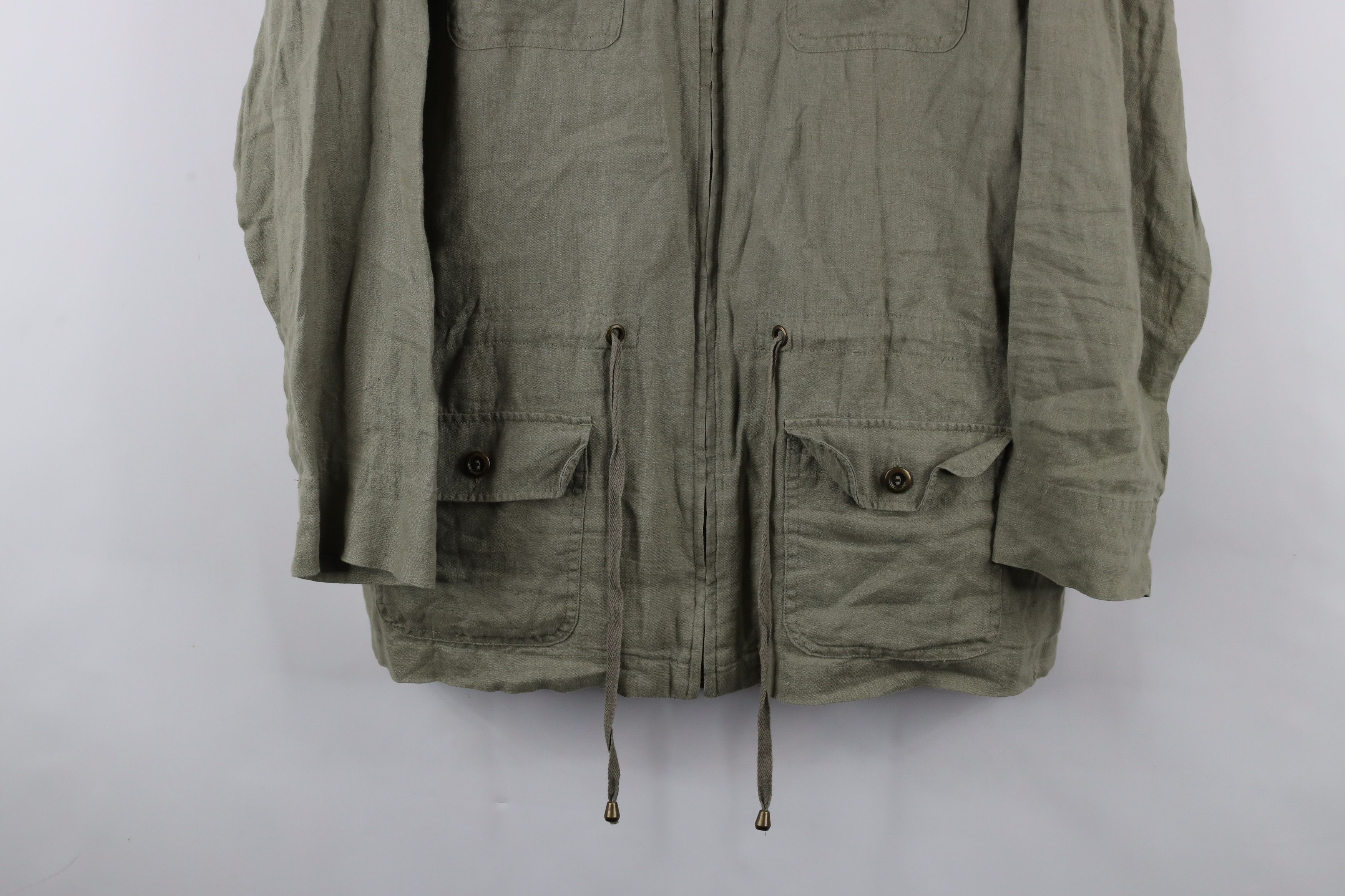 Vintage Streetwear Full Zip Hooded Safari Bush Parka Jacket Green Size XXL / US 16-18 / IT 52-54 - 3 Thumbnail