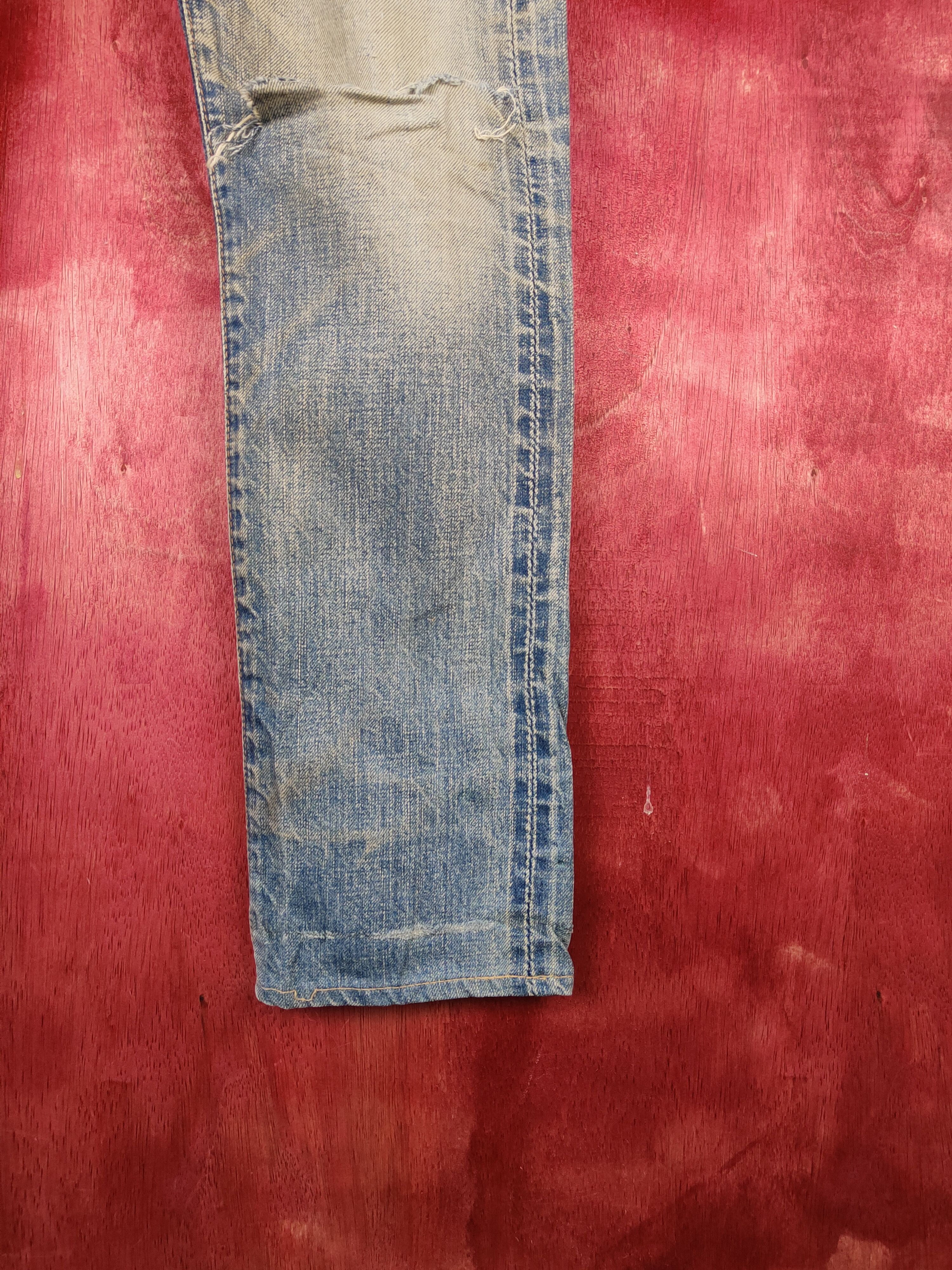 Johnbull John Bull Blue Faded Distressed Ripped Jeans #S1698DL Size US 30 / EU 46 - 8 Thumbnail