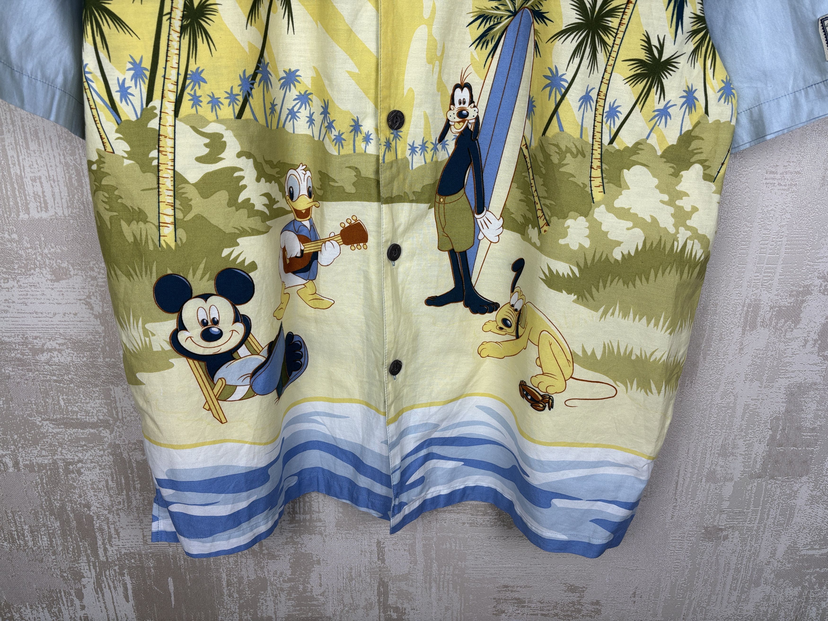 Disney Vintage Walt Disney World "Hang Loose 1971" Hawaiian Shirt Size US L / EU 52-54 / 3 - 4 Thumbnail