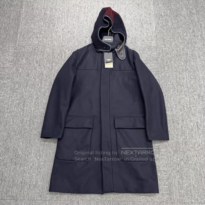 Fendi Fendi Little Devil Removable Hood Wool Coat Size US M / EU 48-50 / 2 - 1 Thumbnail
