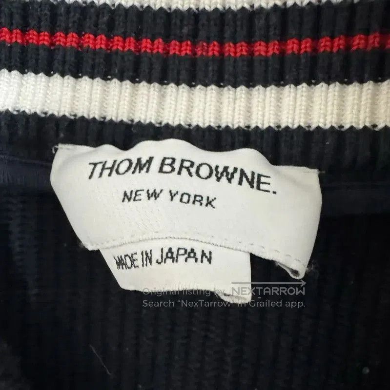 Thom Browne Thom Browne Navy Cotton Men's Sweater . Size US M / EU 48-50 / 2 - 3 Thumbnail