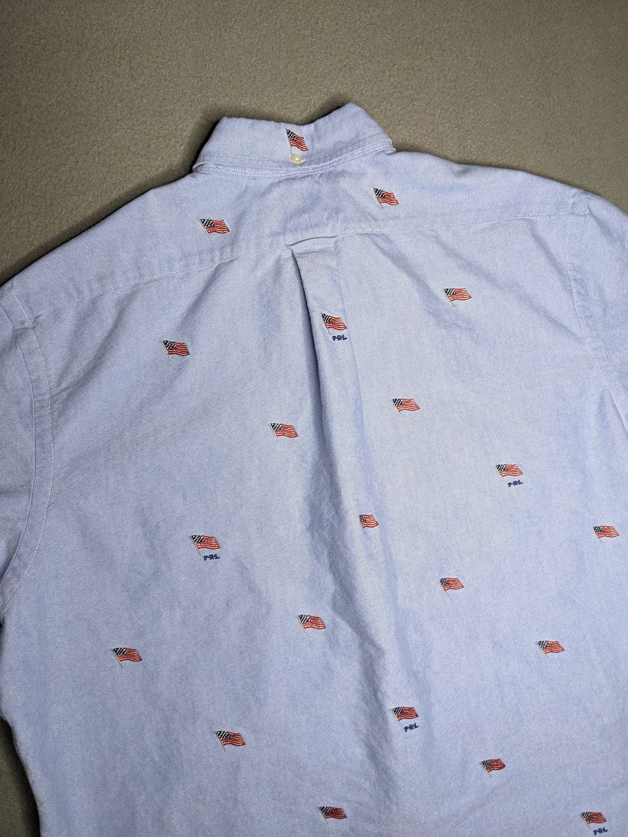 Polo Ralph Lauren Polo Ralph Lauren Shirt 2XL Oxford Camp USA Flag AOP Oxford Size US XXL / EU 58 / 5 - 5 Thumbnail