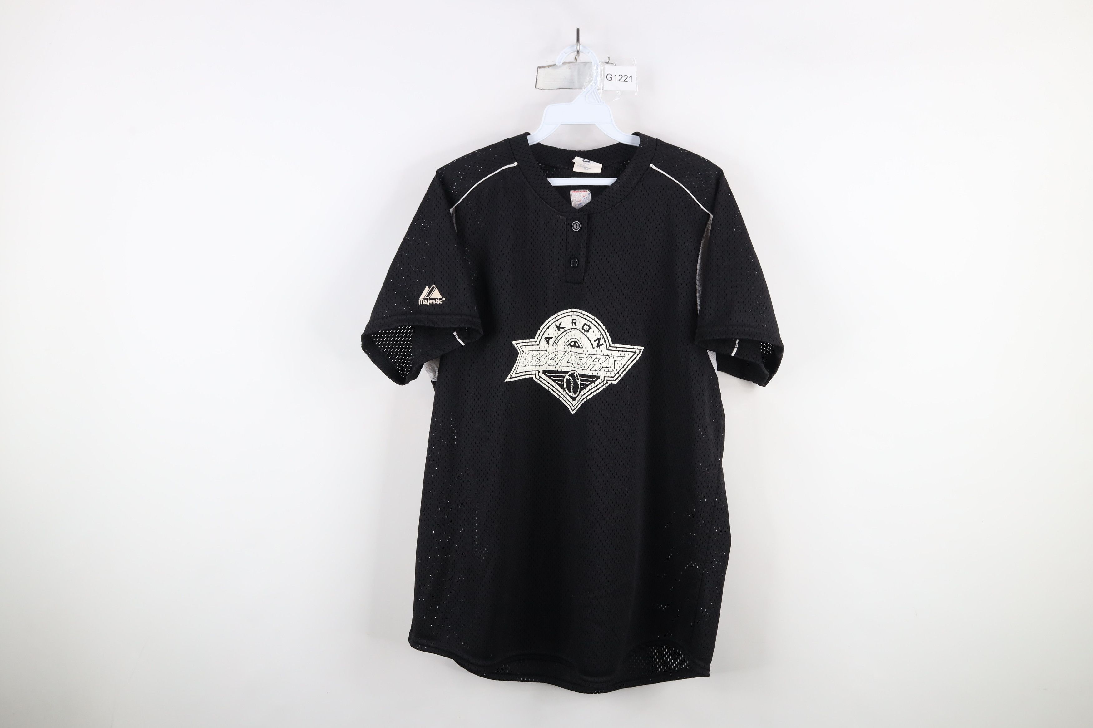 Majestic × Vintage Vintage Majestic Akron Racers NPF Softball Jersey Black USA Size L / US 10 / IT 46 - 1 Thumbnail