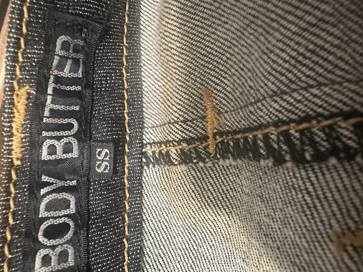 Japanese Brand × Vintage Flared cow leather body butter jeans Size 29" - 5 Thumbnail