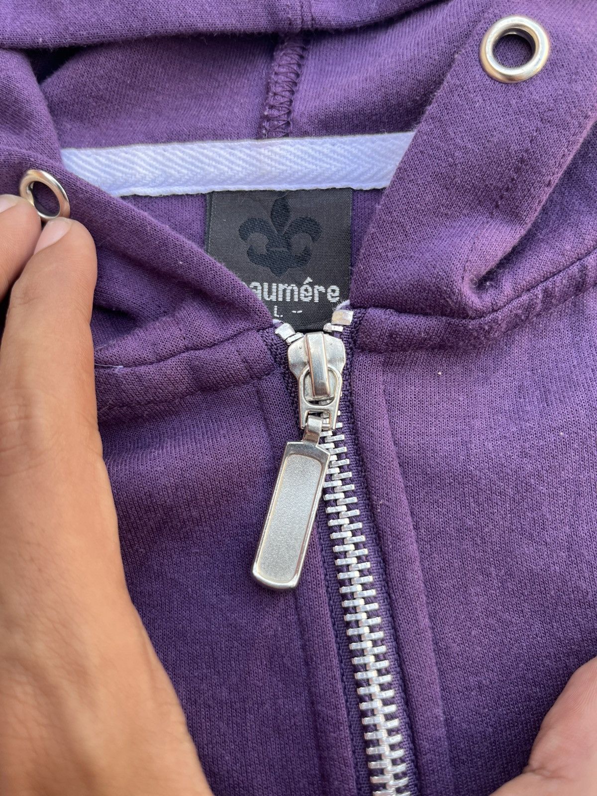 Beaumere BEAUMERE PURPLE TRIBAL POEM HOODIE PUNK Y2K Size US S / EU 44-46 / 1 - 5 Thumbnail