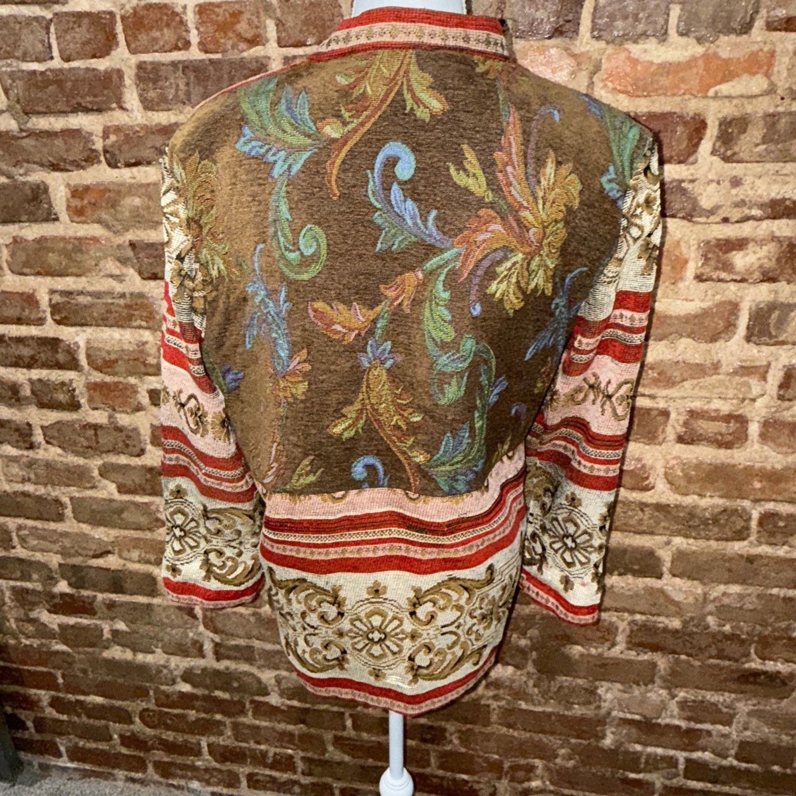 Other Women's Jacket Sz 10? Tapestry Multi Boho Hippie Festival Size XL / US 12-14 / IT 48-50 - 5 Thumbnail
