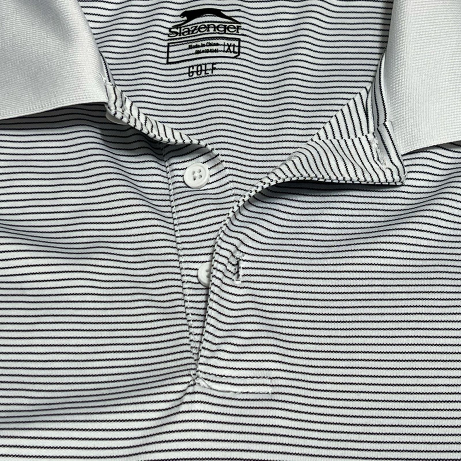 Other Slazenger Shirt Adult XL Grey Candy Striped Golf Polo Mens Size US XL / EU 56 / 4 - 3 Thumbnail