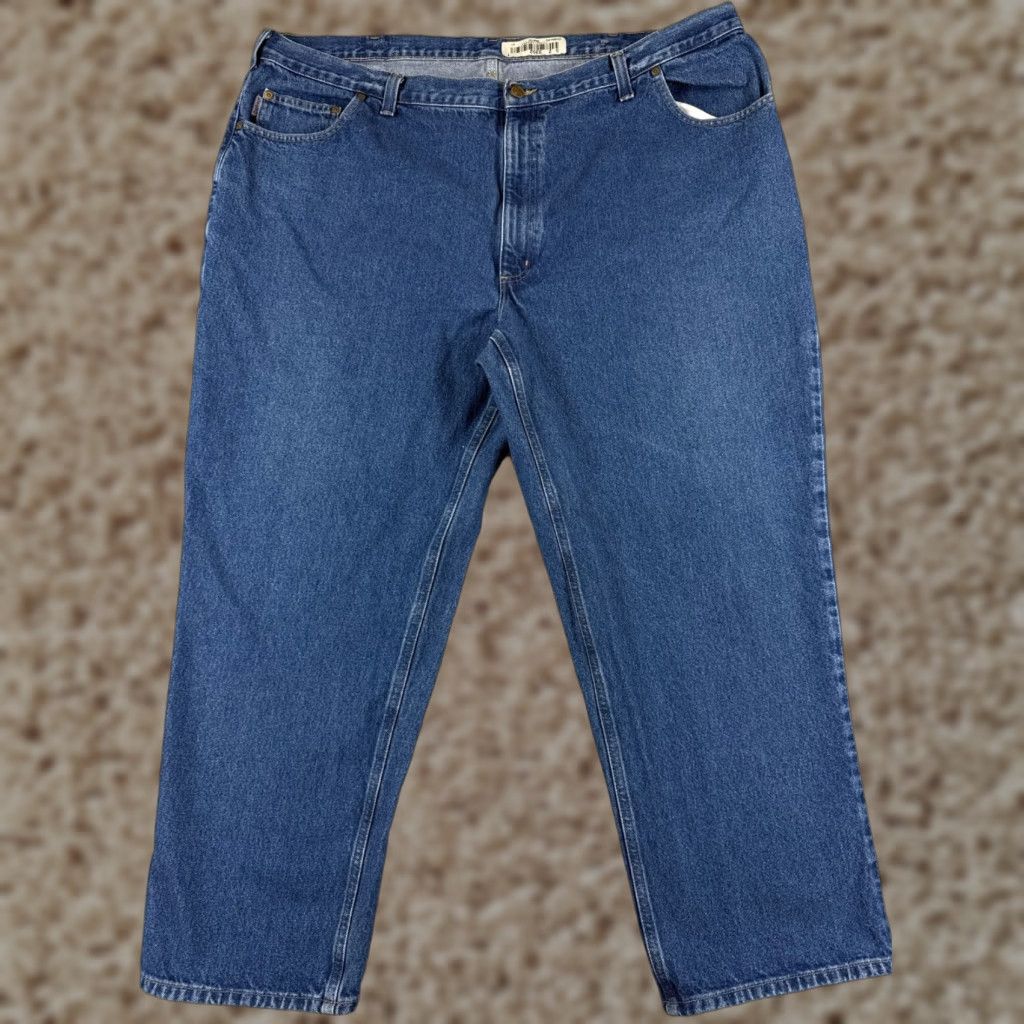 Carhartt Carhartt Jeans Adult 48 Blue Denim 100% Cotton Relaxed Straight 46x30 Size US 32 / EU 48 - 1 Thumbnail