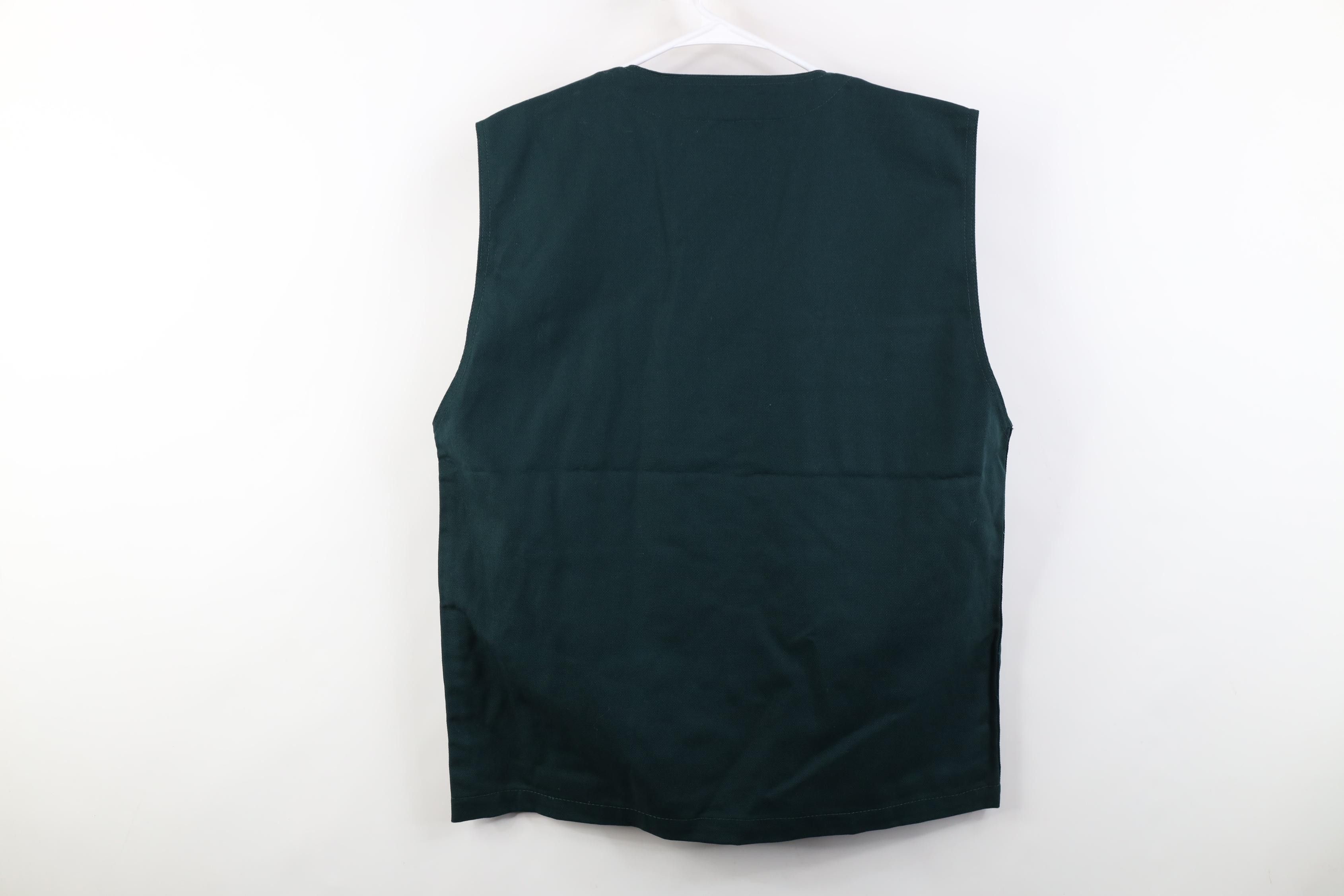 Vintage Deadstock Vintage 90s Streetwear Canvas Tactical Vest Jacket Size US L / EU 52-54 / 3 - 12 Thumbnail