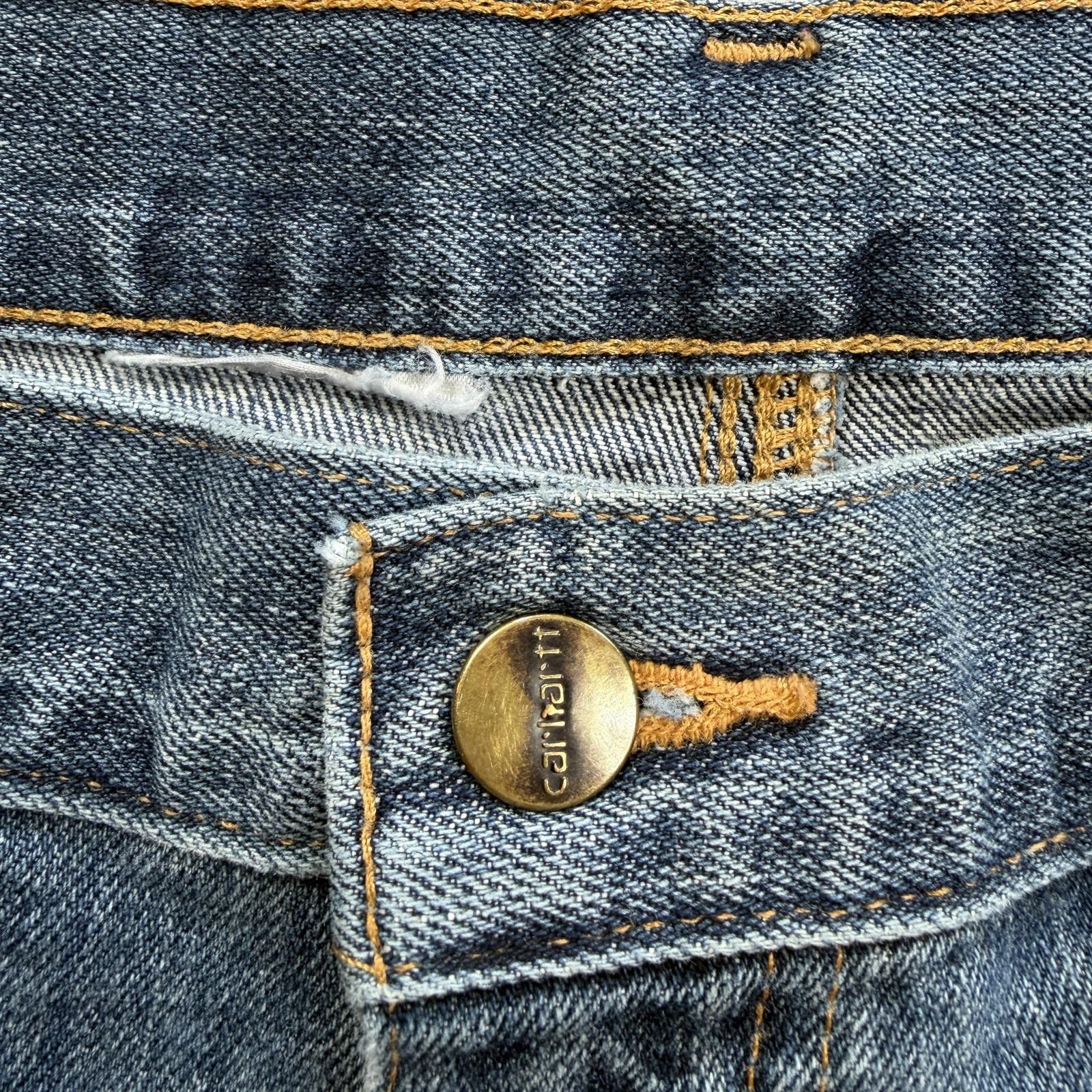 Carhartt Carhartt Light Wash Straight Leg Denim Jeans Mens 36x33 Work Size US 36 / EU 52 - 5 Thumbnail