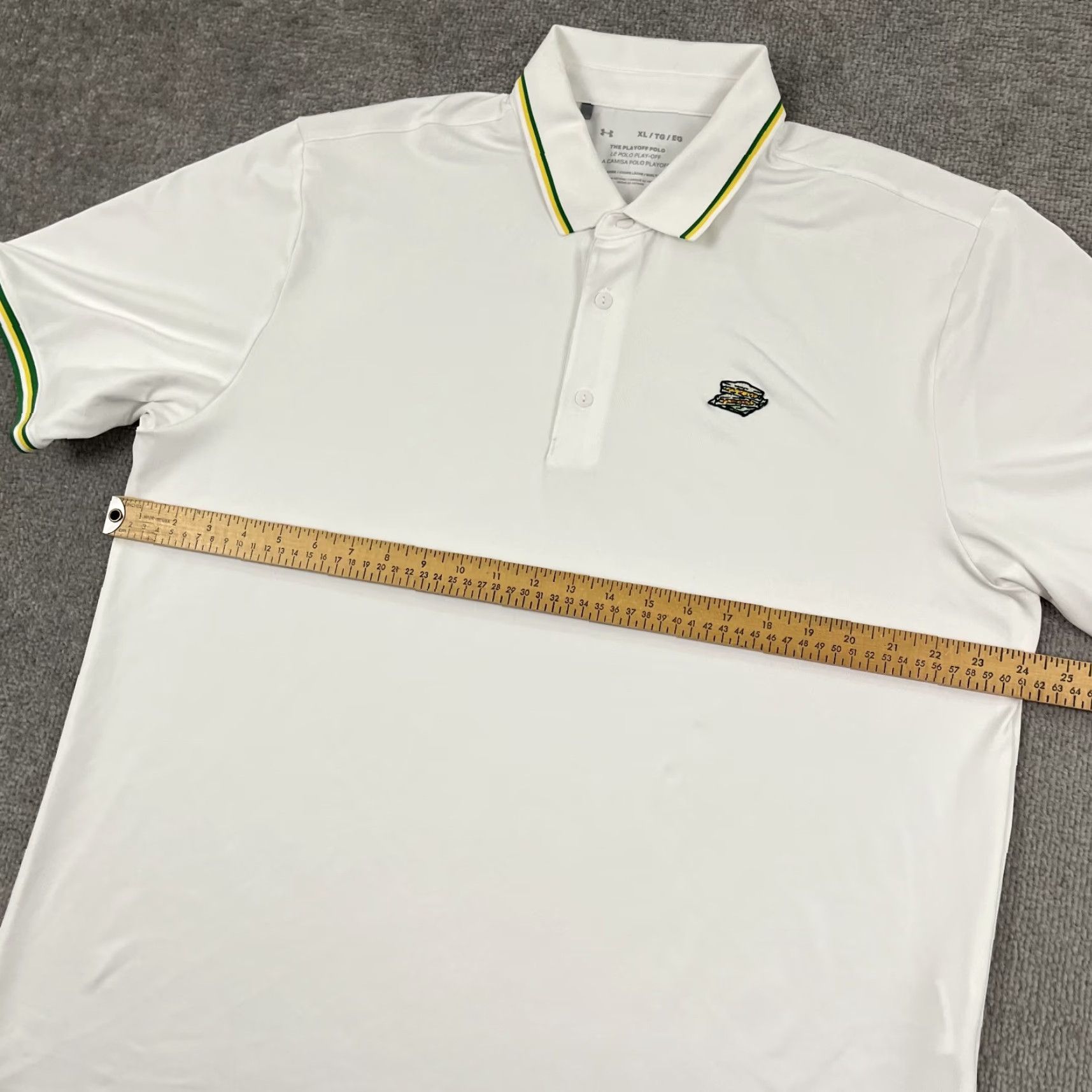 Under Armour Under Armour Polo Mens XL White Golf Performance Shirt Size US XL / EU 56 / 4 - 6 Thumbnail