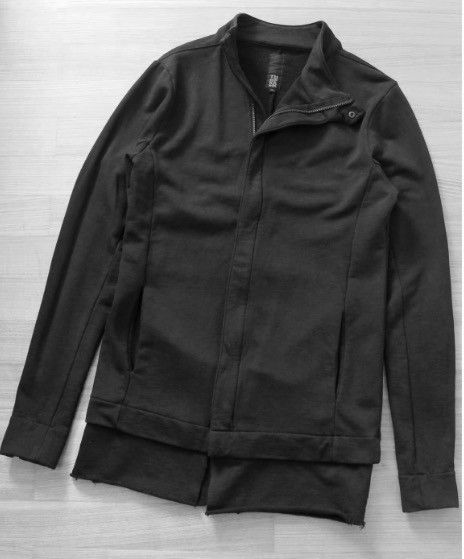 Thom Krom Thom Krom Black Assymetric Zip Long Sweatshirt Jacket Size US XXL / EU 58 / 5 - 2 Thumbnail