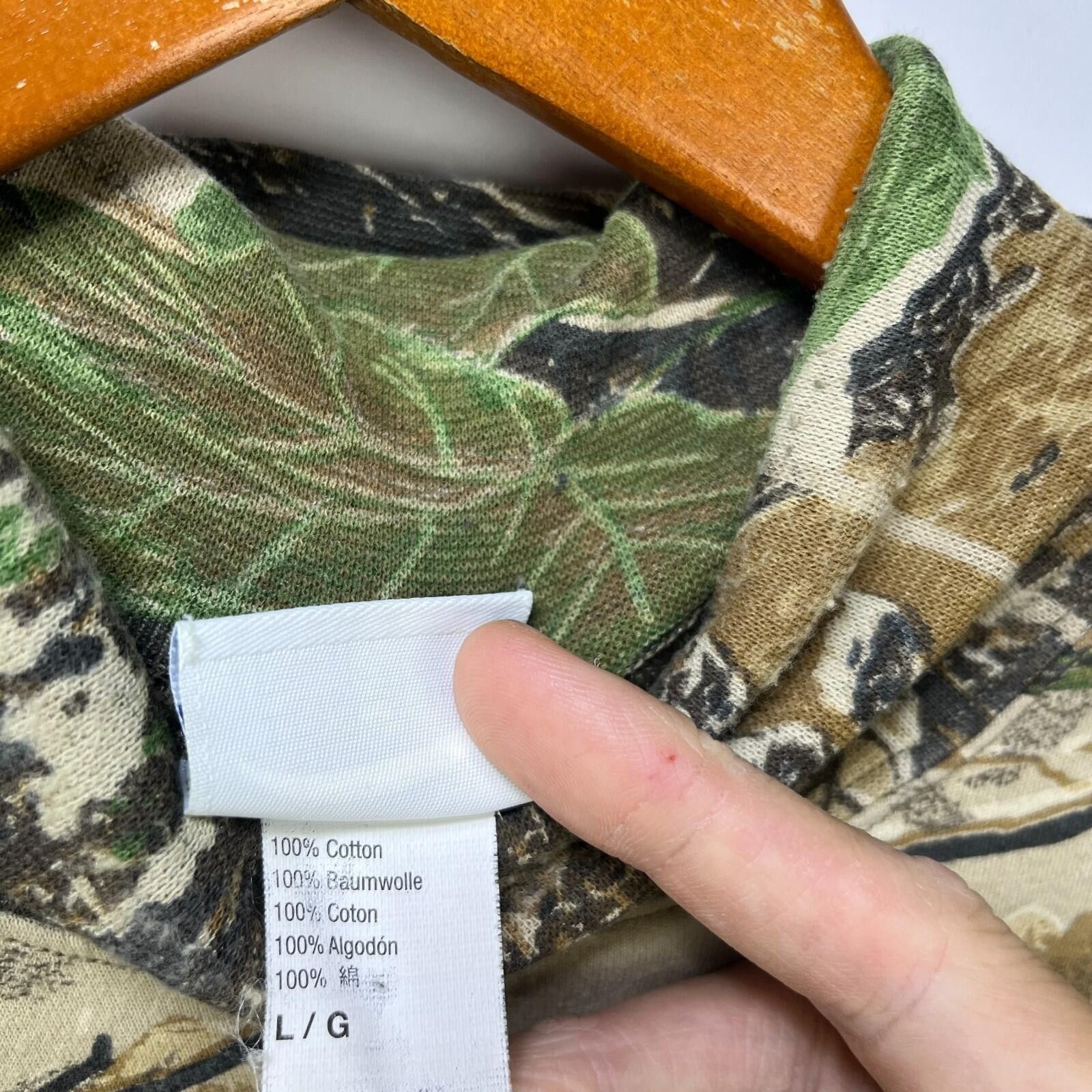 Realtree Vintage Real Tree Camo T Shirt Large Longsleeve Turtleneck Size US L / EU 52-54 / 3 - 5 Thumbnail