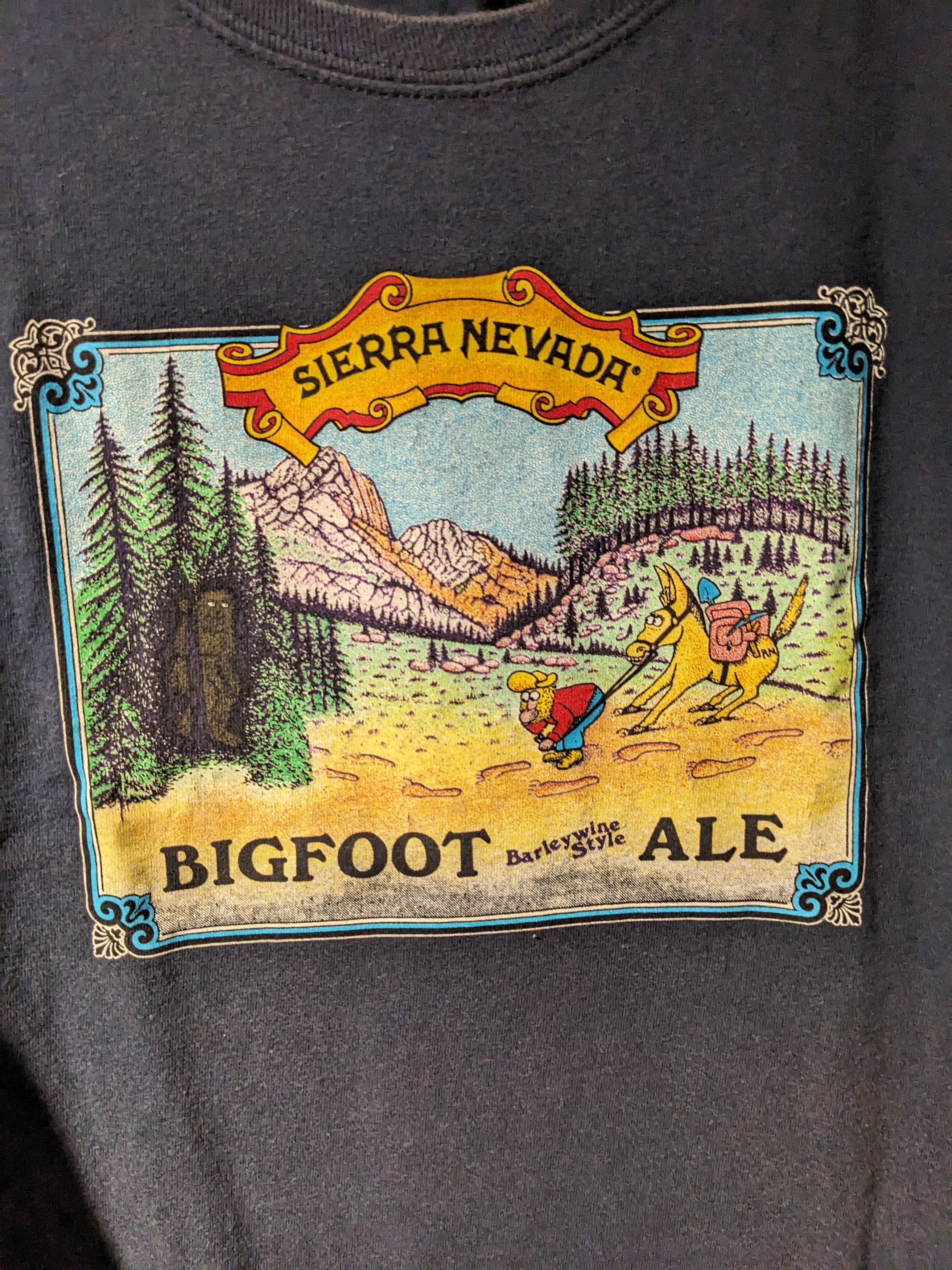 Vintage Vintage Y2K Bigfoot Ale Barleywine Style Sierra T-Shirt Size US XL / EU 56 / 4 - 2 Thumbnail