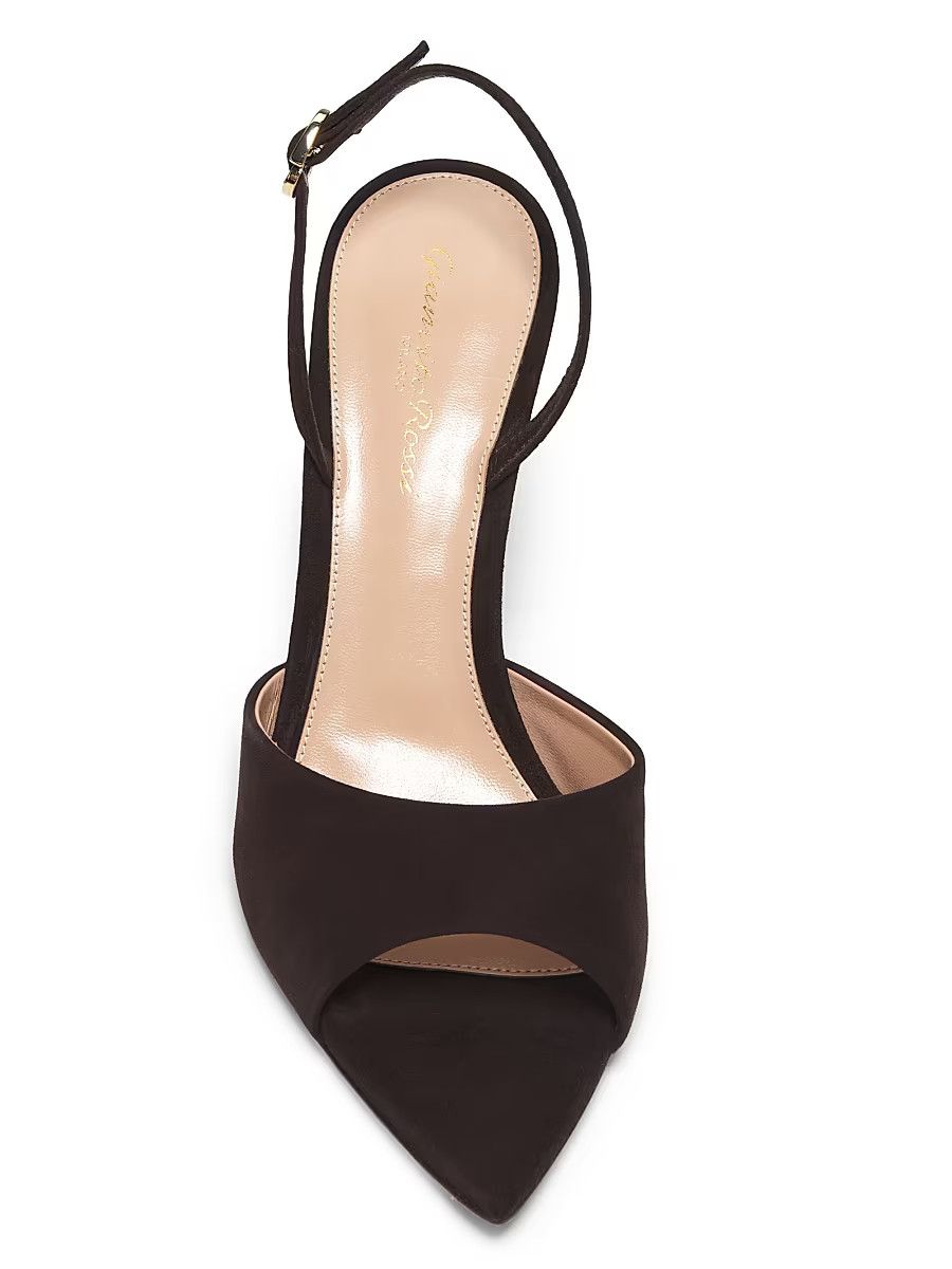 Gianvito Rossi os11x0126 Camoscio 85mm Suede Slingback Pumps Size US 8.5 / IT 38.5 - 6 Thumbnail